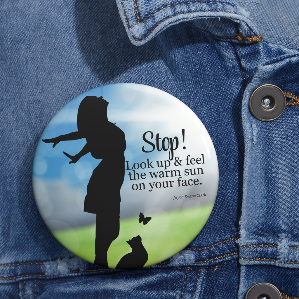 Photo depicting the ​Look Up Pin Buttons from EpiAl's Shop.