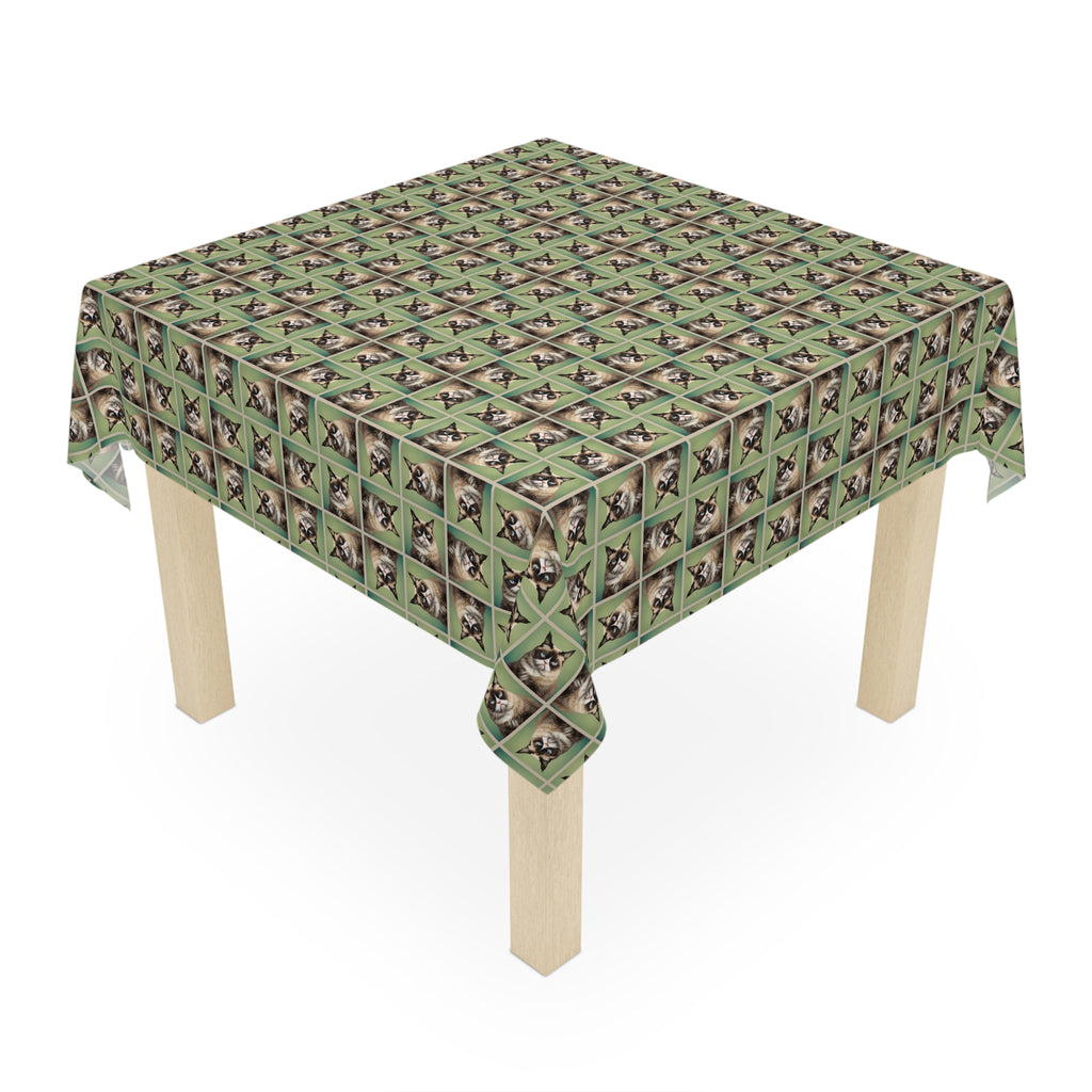Grouchy Cat Tablecloth