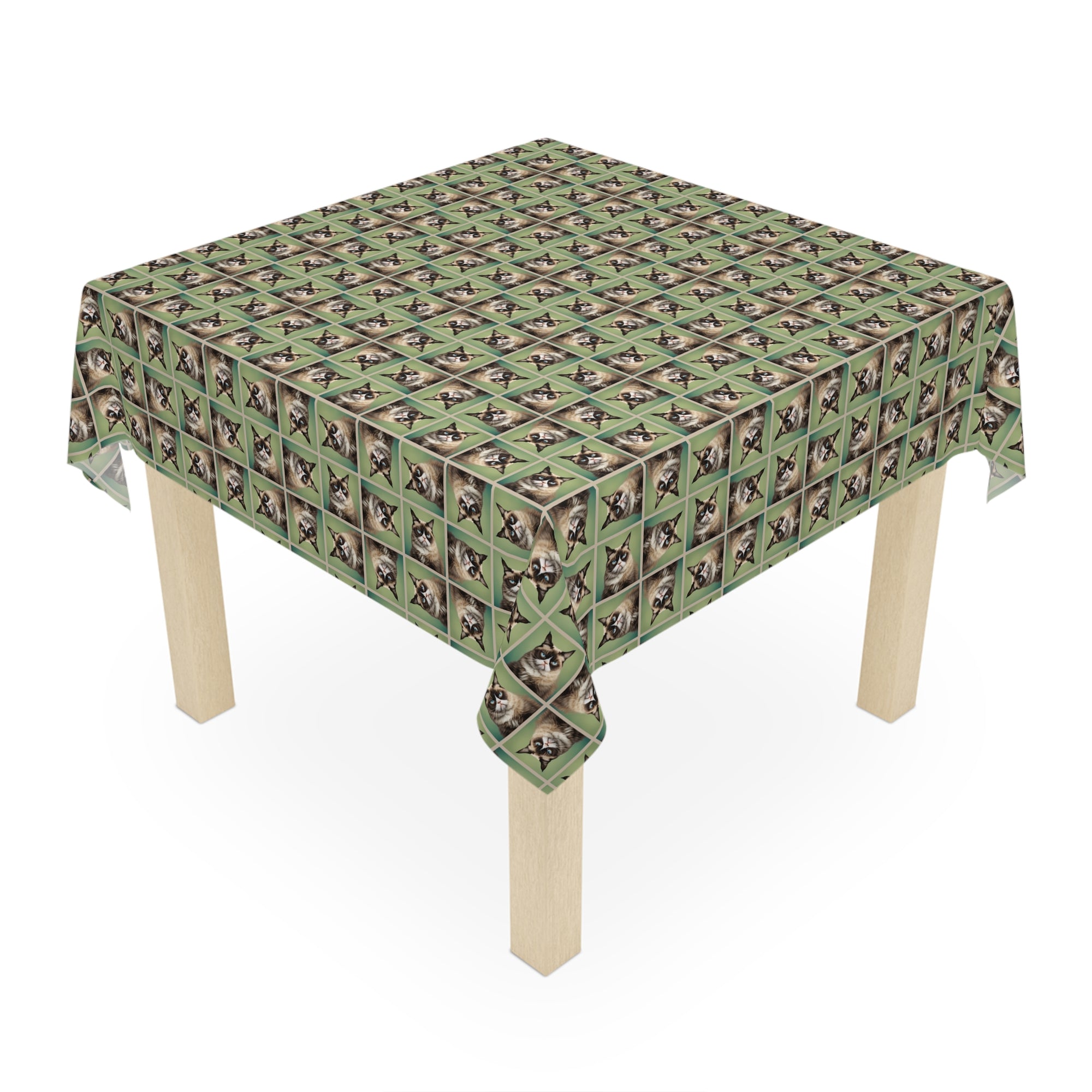 Grouchy Cat Tablecloth