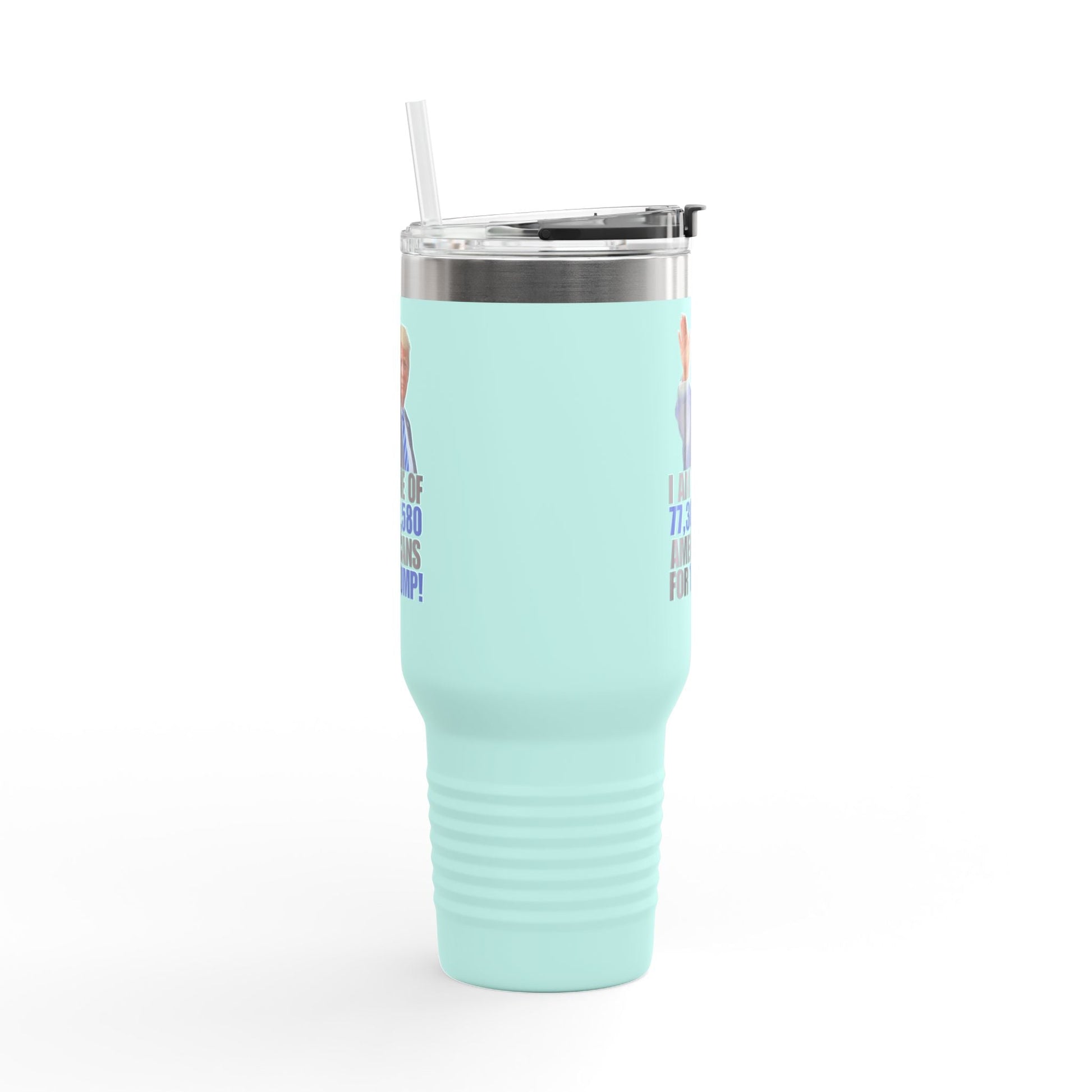 Trump Supporter Insulated Travel Mug | 40oz Coffee Cup for Patriots | Motivational Drinkware Printify
