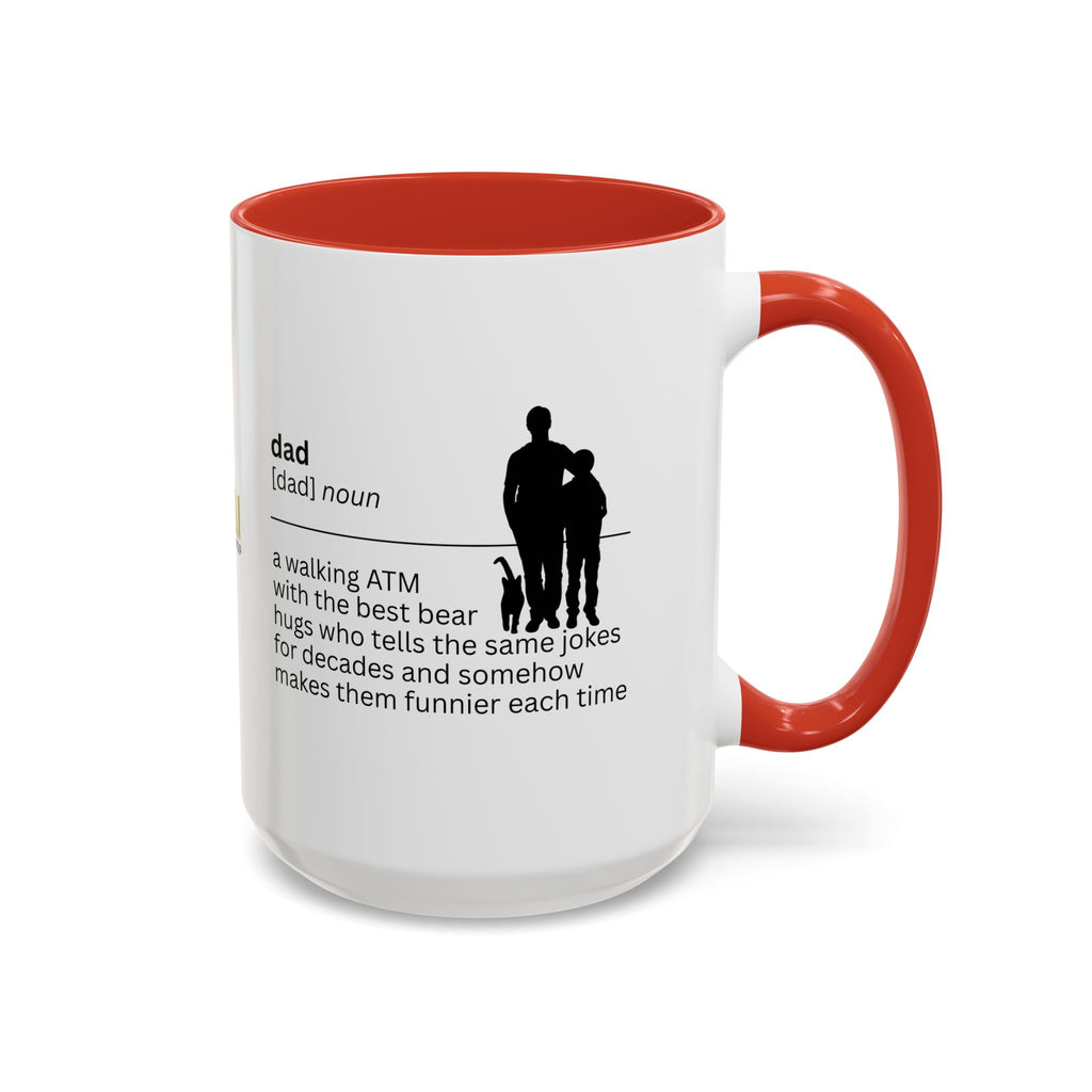 Dad ATM Accent Coffee Mug - Perfect Gift for Dads