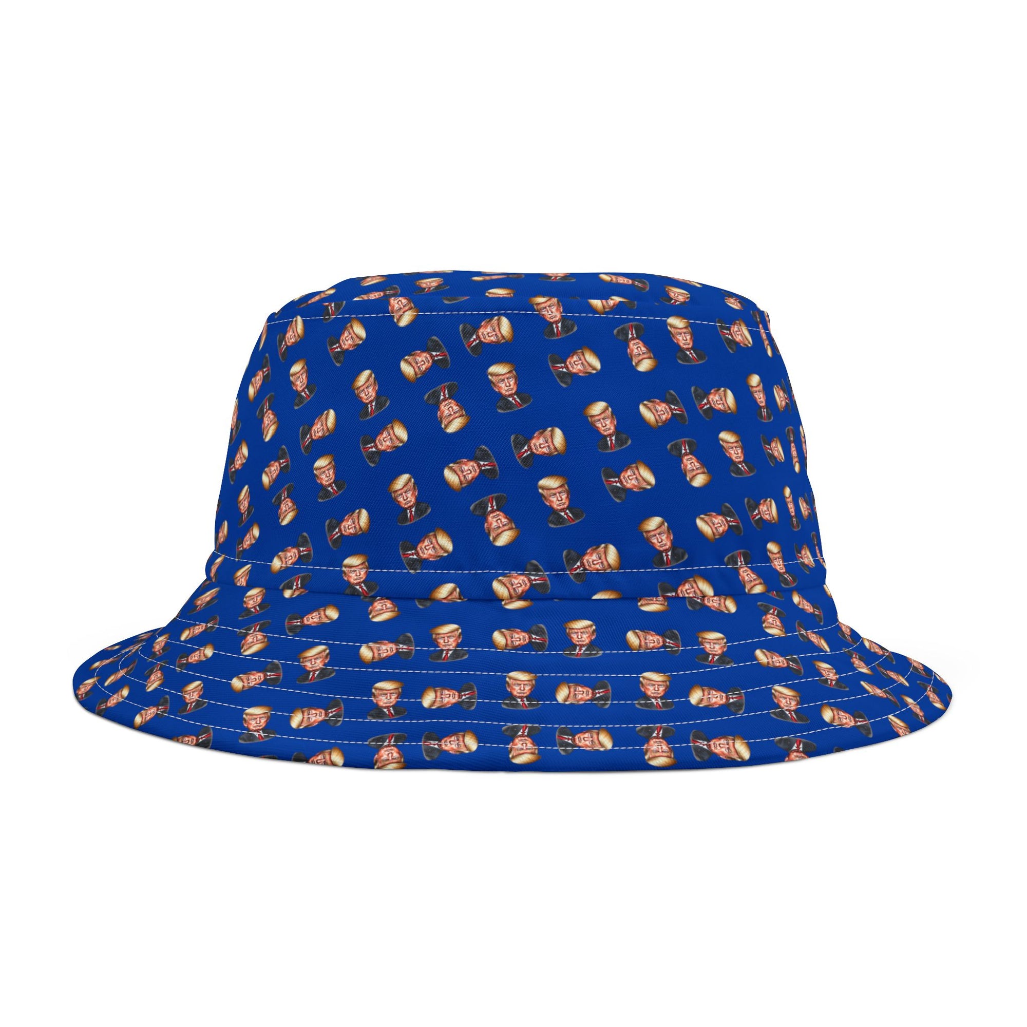 Trump Faces Printed Bucket Hat for Summer Fun