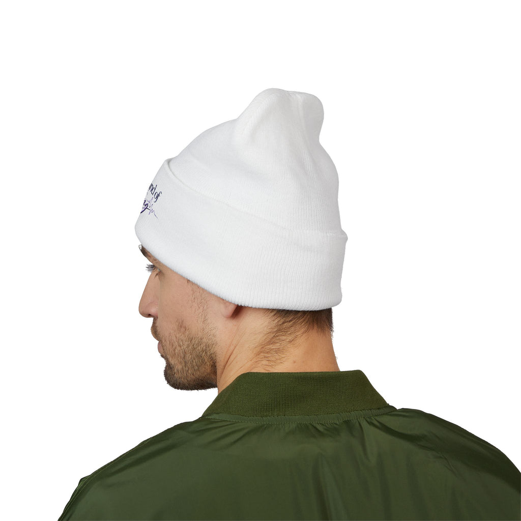 A Different Kind of Lightning | Embroidered Epilepsy Awareness Cuffed Beanie
