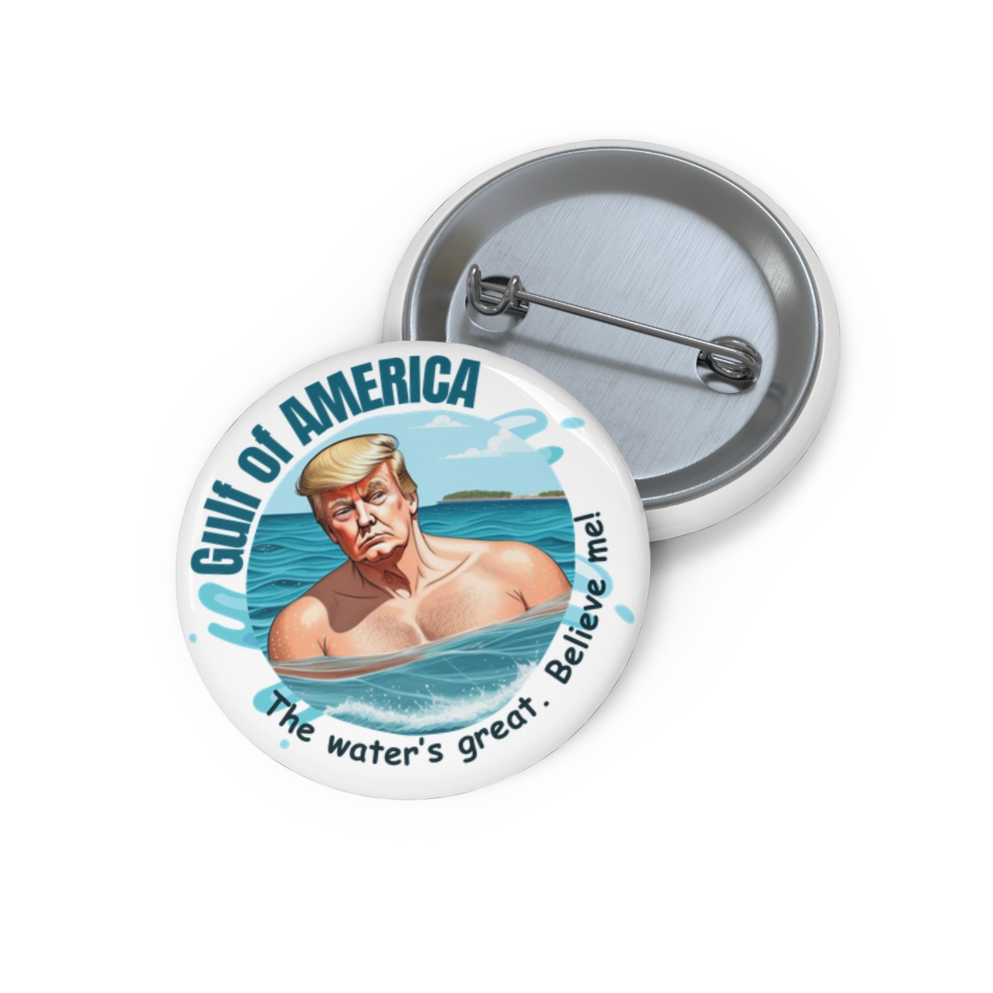 American Gulf Pin Buttons - Water is Great