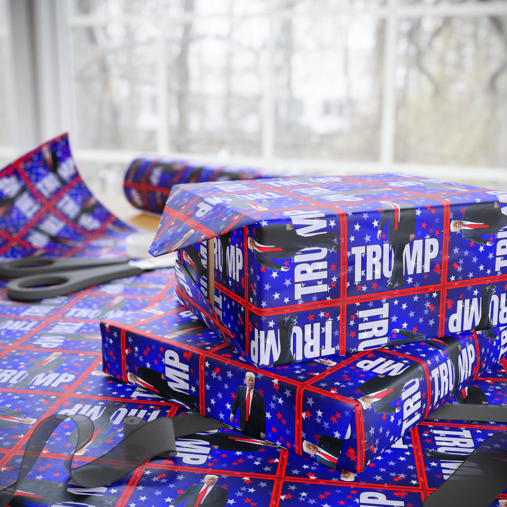 All Occasion Trump Themed Wrapping Paper