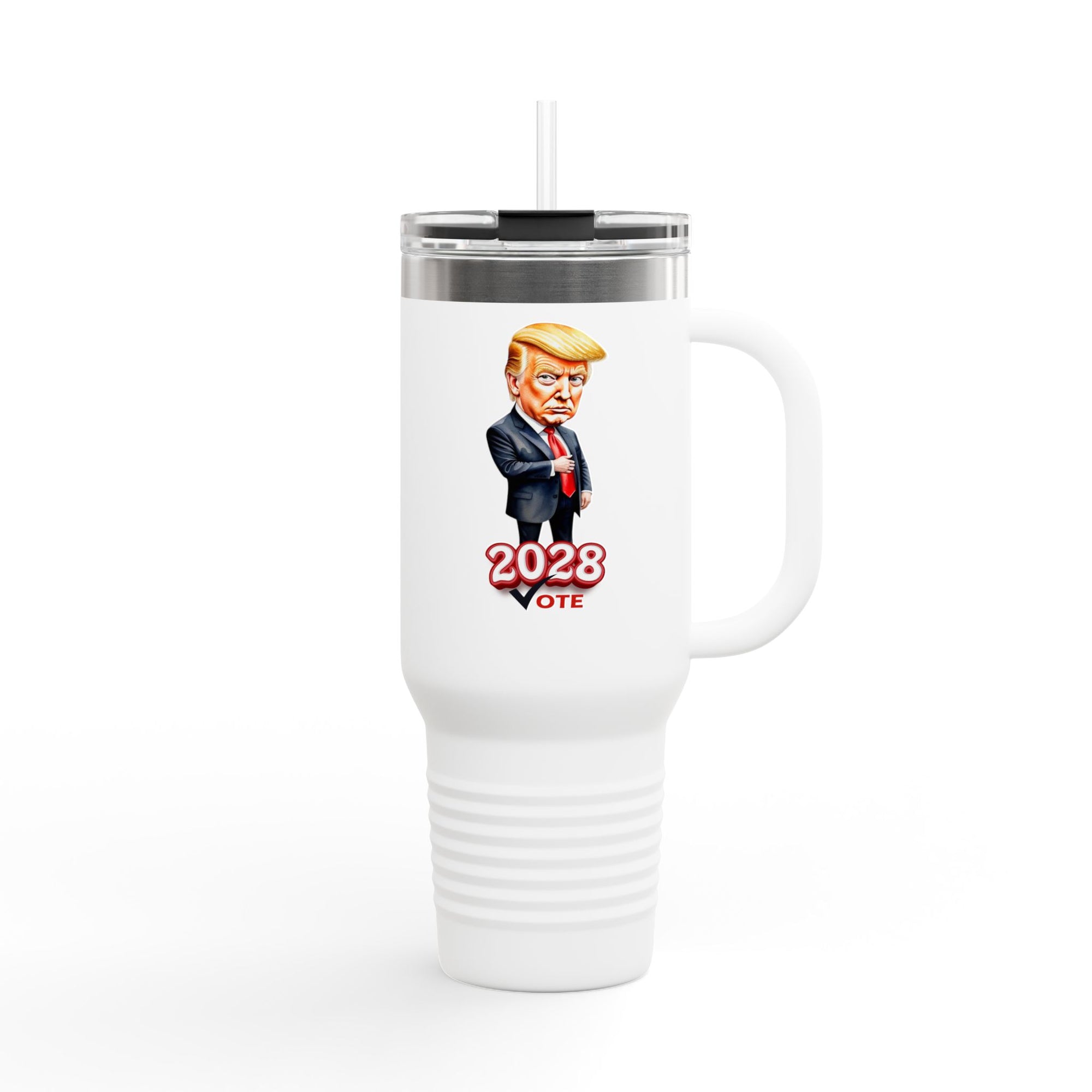 Insulated Travel Mug - 40oz ‘2028 Vote’ Design for Politically Engaged Adults