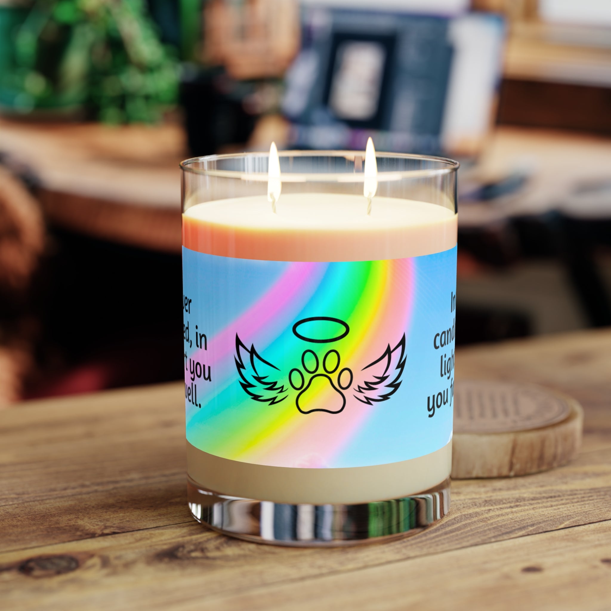 Photo depicting the ​Forever Cherished Scented Candle - Full Glass, 11oz from EpiAl's Shop.