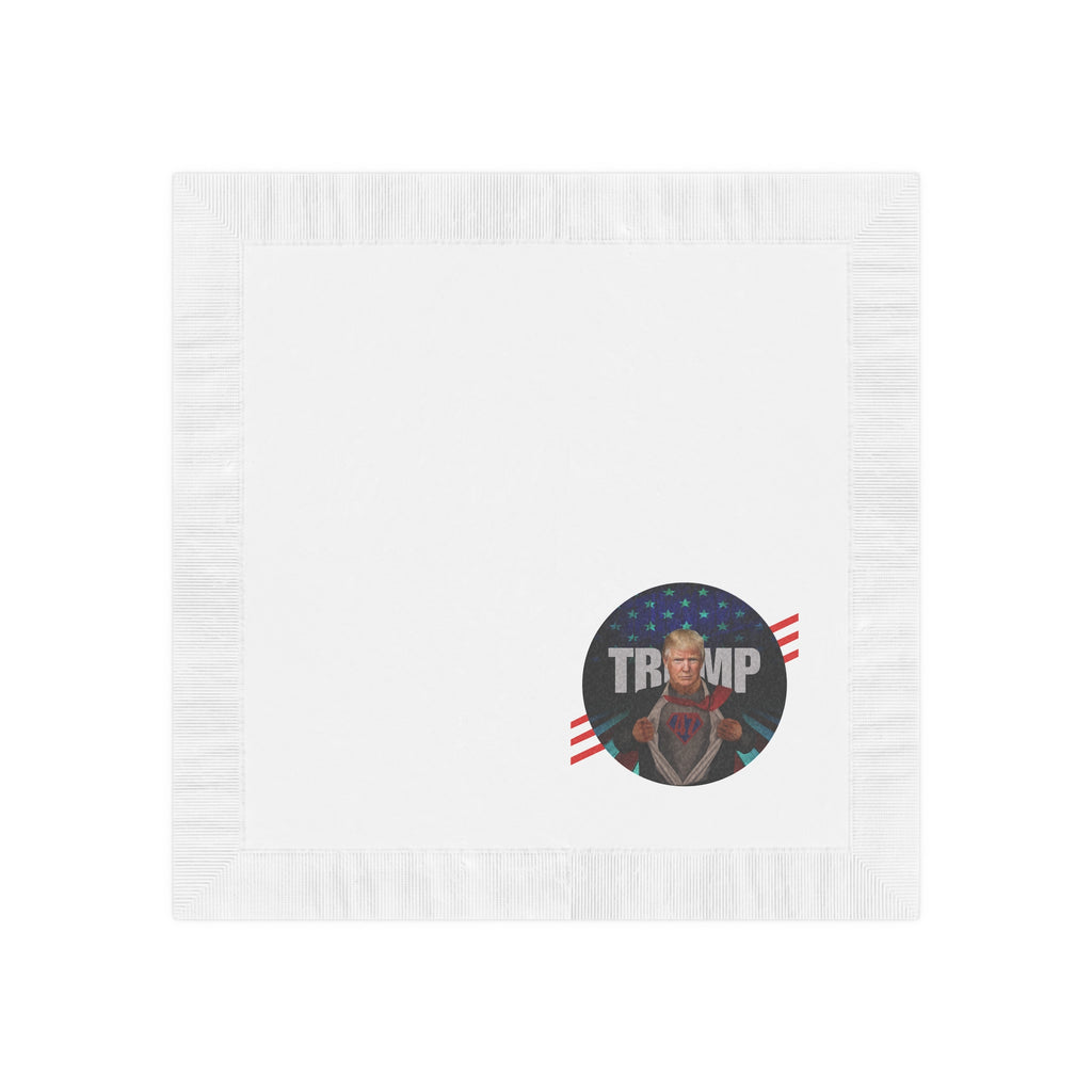 Trump is Back 47 White Coined Napkins