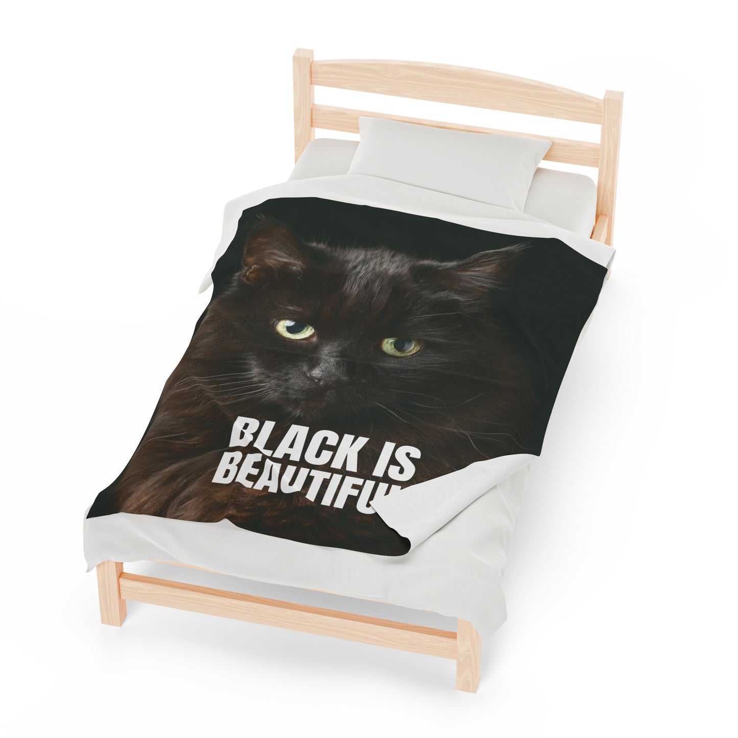 Black is Beautiful Velveteen Plush Blanket