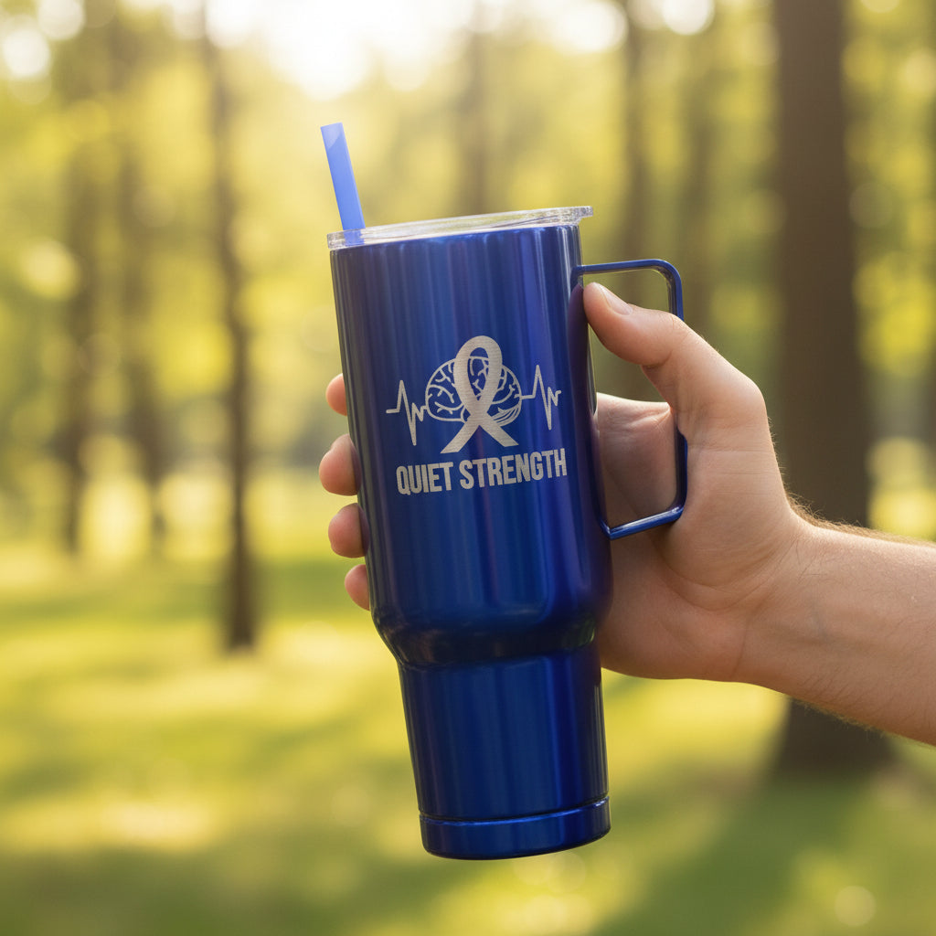 Quiet Strength 40oz Insulated Tumbler