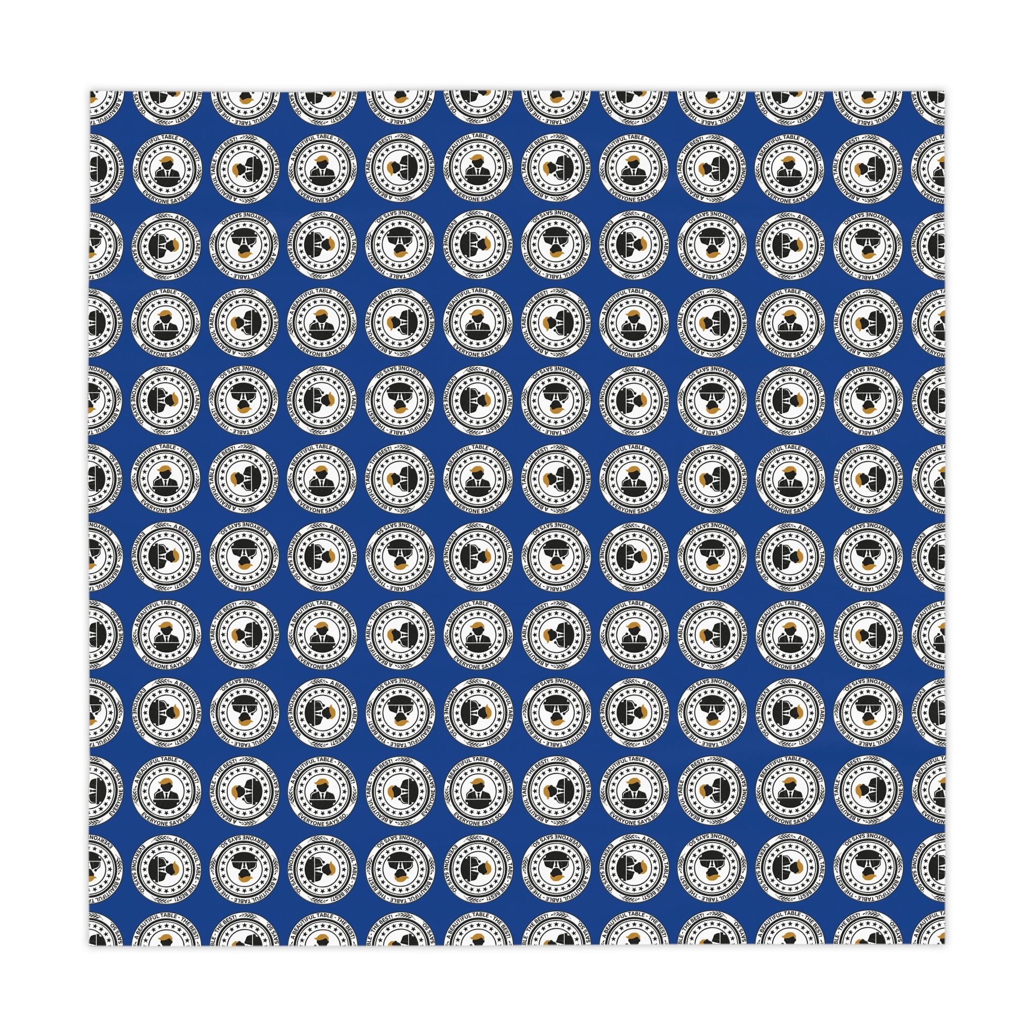 A Beautiful Table Tablecloth – Faux Official Parody Seal Design