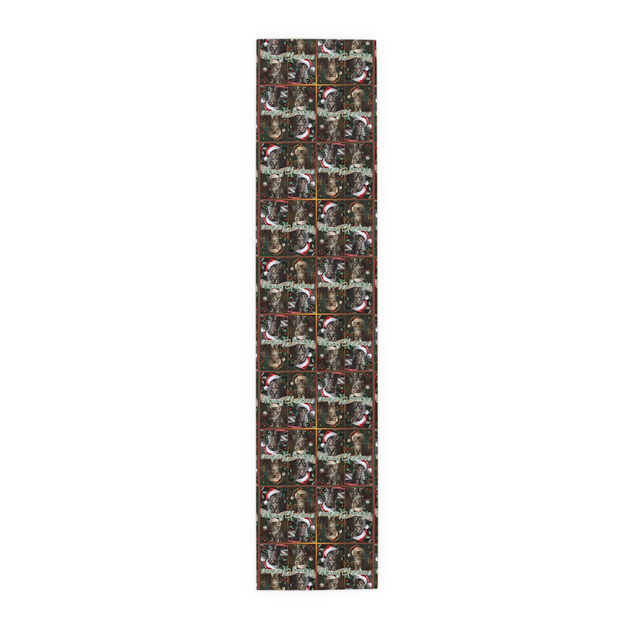Meowy Christmas Festive Table Runner