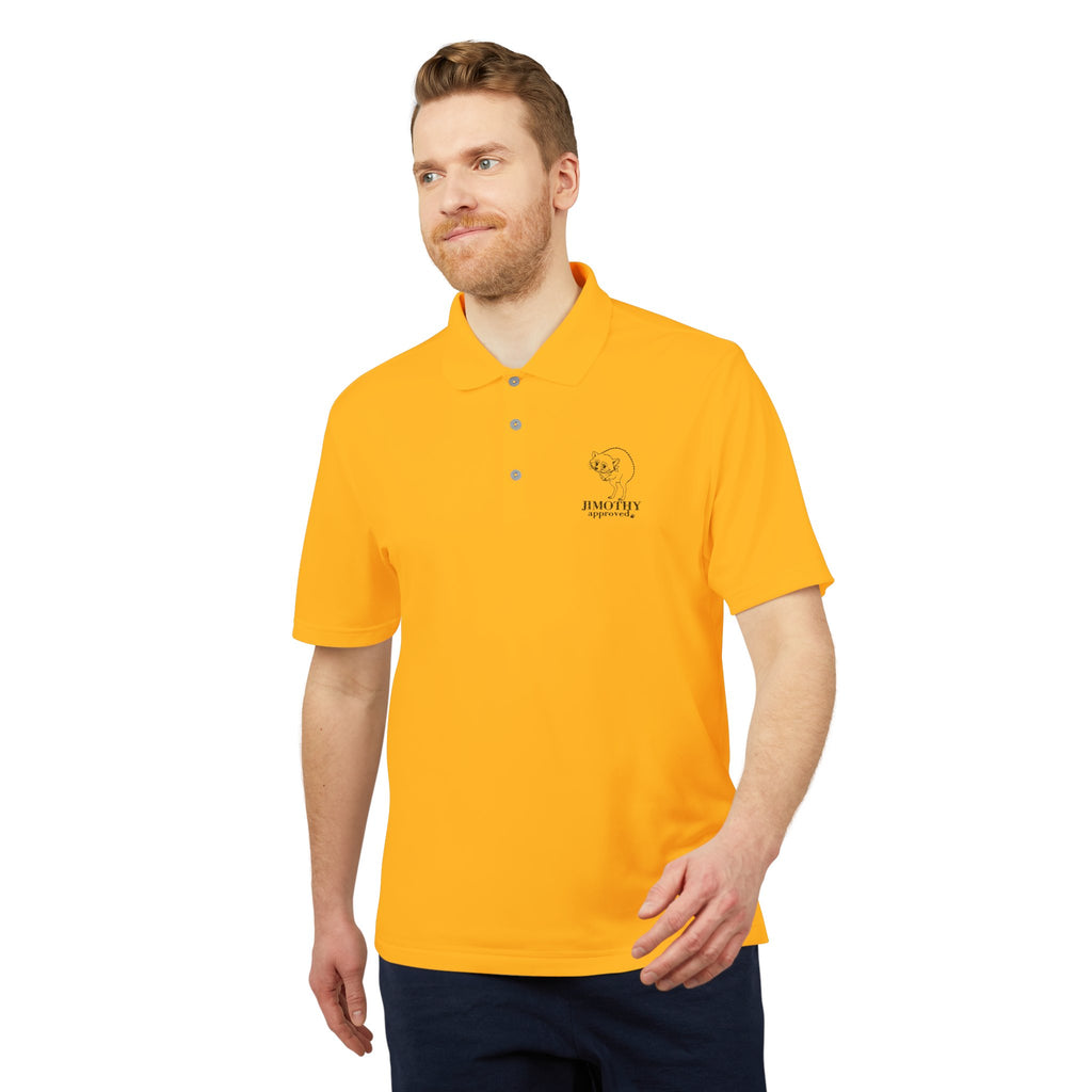 Jimothy Approved Performance Polo | Embroidered Funny Raccoon Golf Shirt