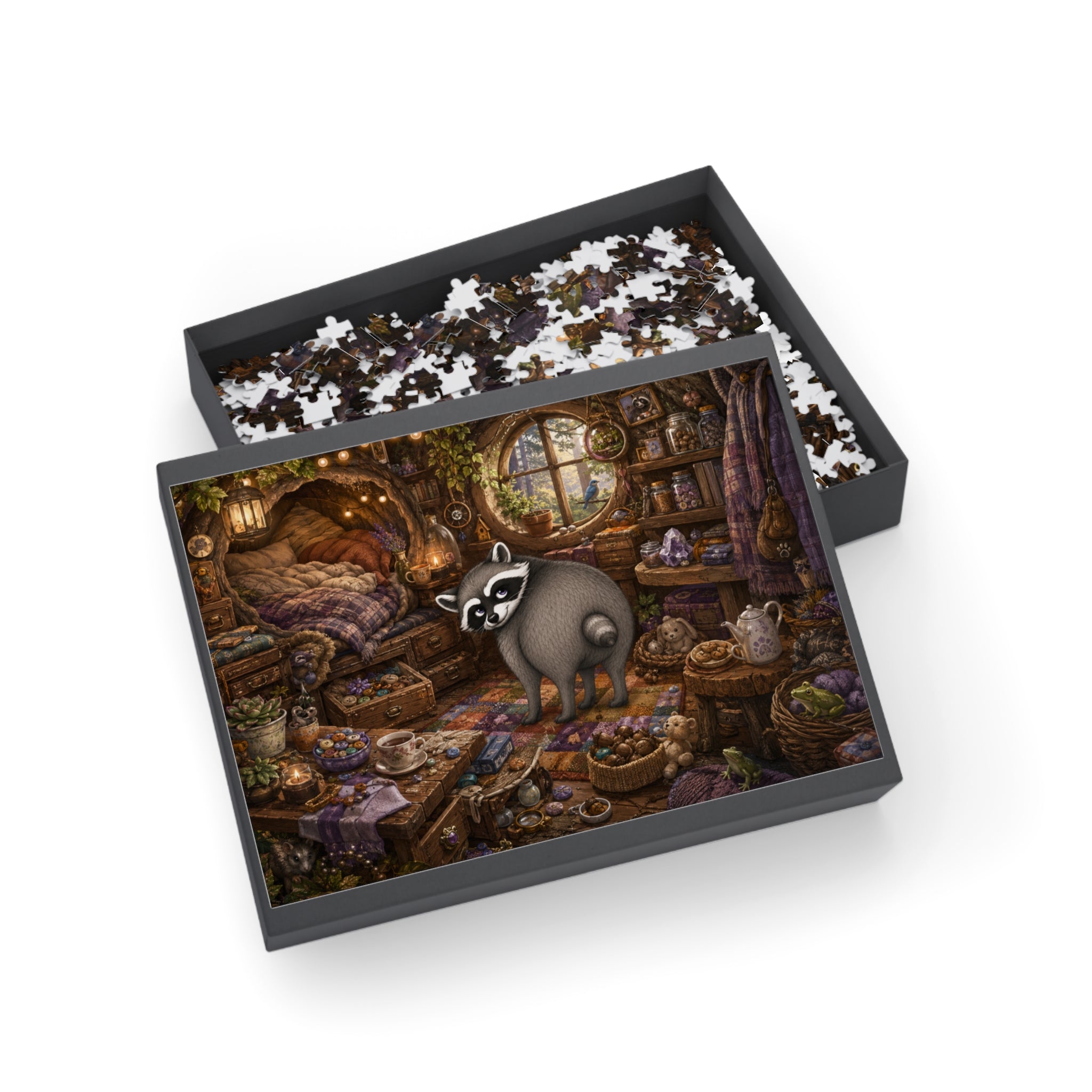 Jimothy’s Cozy Woodland Hideaway Jigsaw Puzzle (96/252/500/1000 pcs)