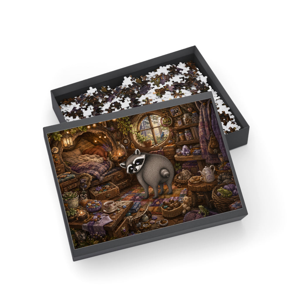Jimothy’s Cozy Woodland Hideaway Jigsaw Puzzle (96/252/500/1000 pcs)