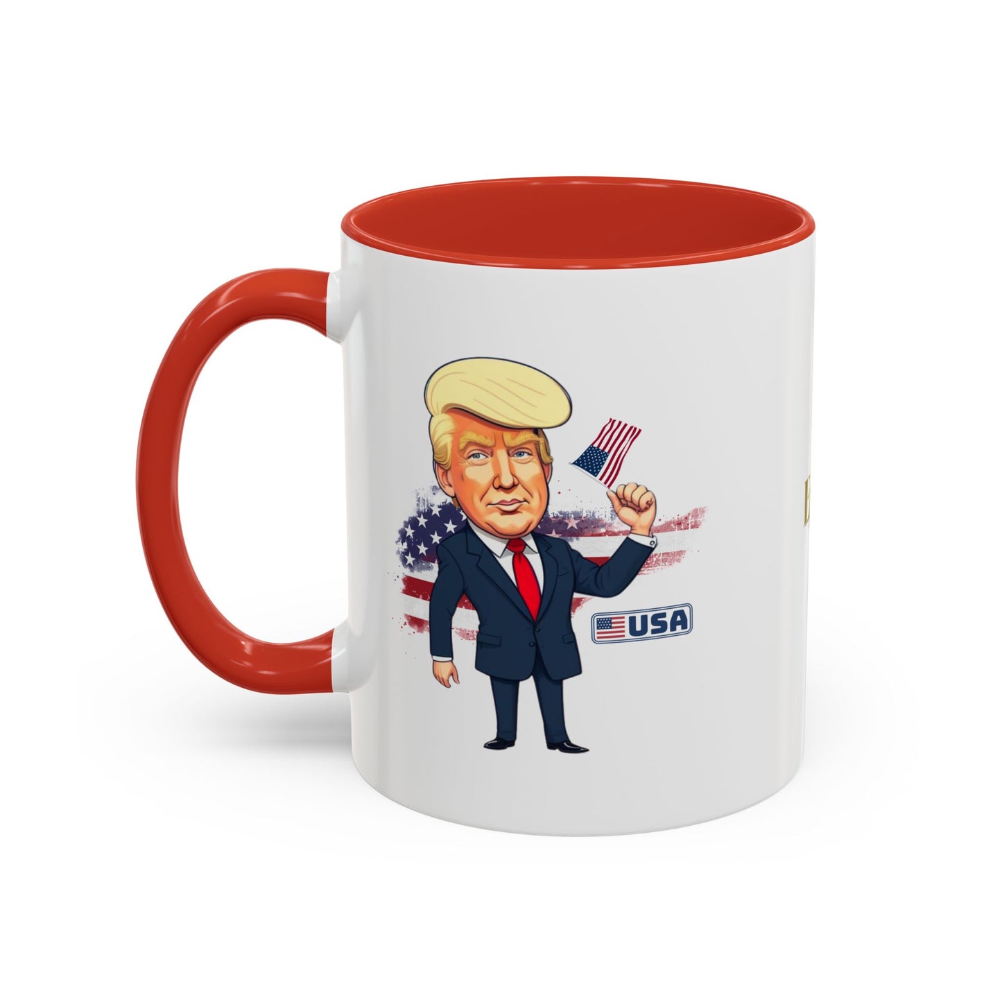 Flag Waving Trump USA Coffee Mug