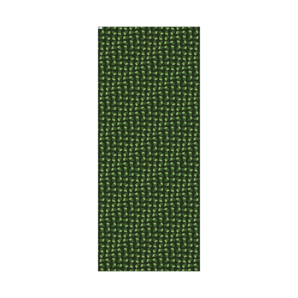 Bigfoot Footprint Wrapping Paper | Sasquatch Forest Gift Wrap | Cryptid All-Occasion Paper