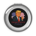 Tremendous Modesty Silver Compact Mirror – Political Parody