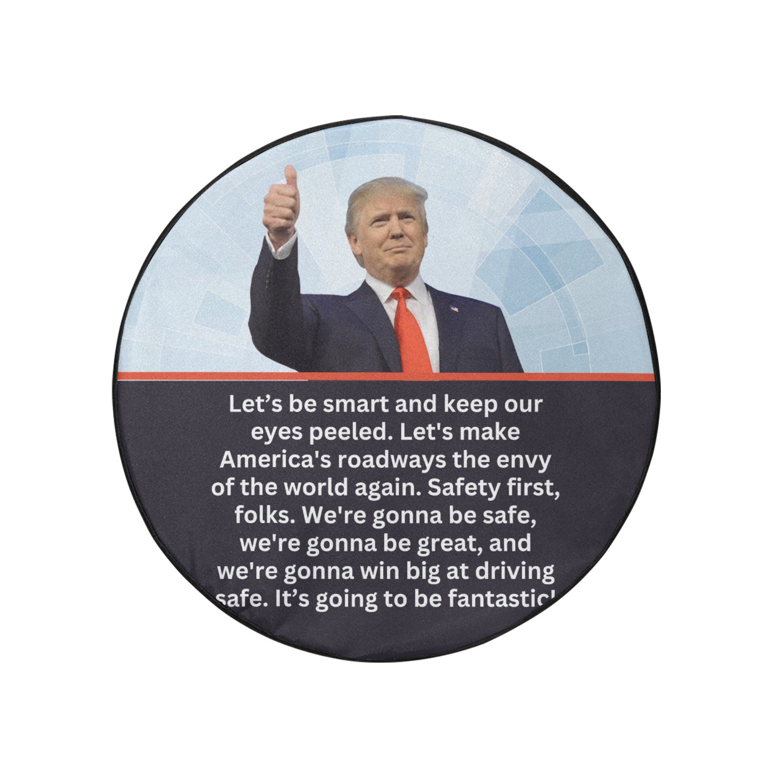 Trump Safe Spare Tire Cover (Medium)(16")