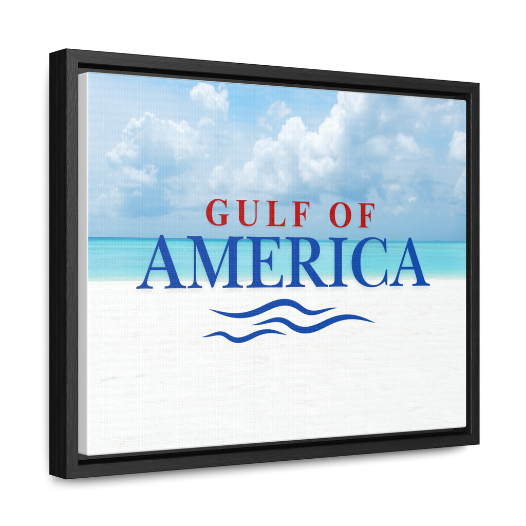 American Gulf Canvas Wrap - Coastal Wall Art for Beach Lovers