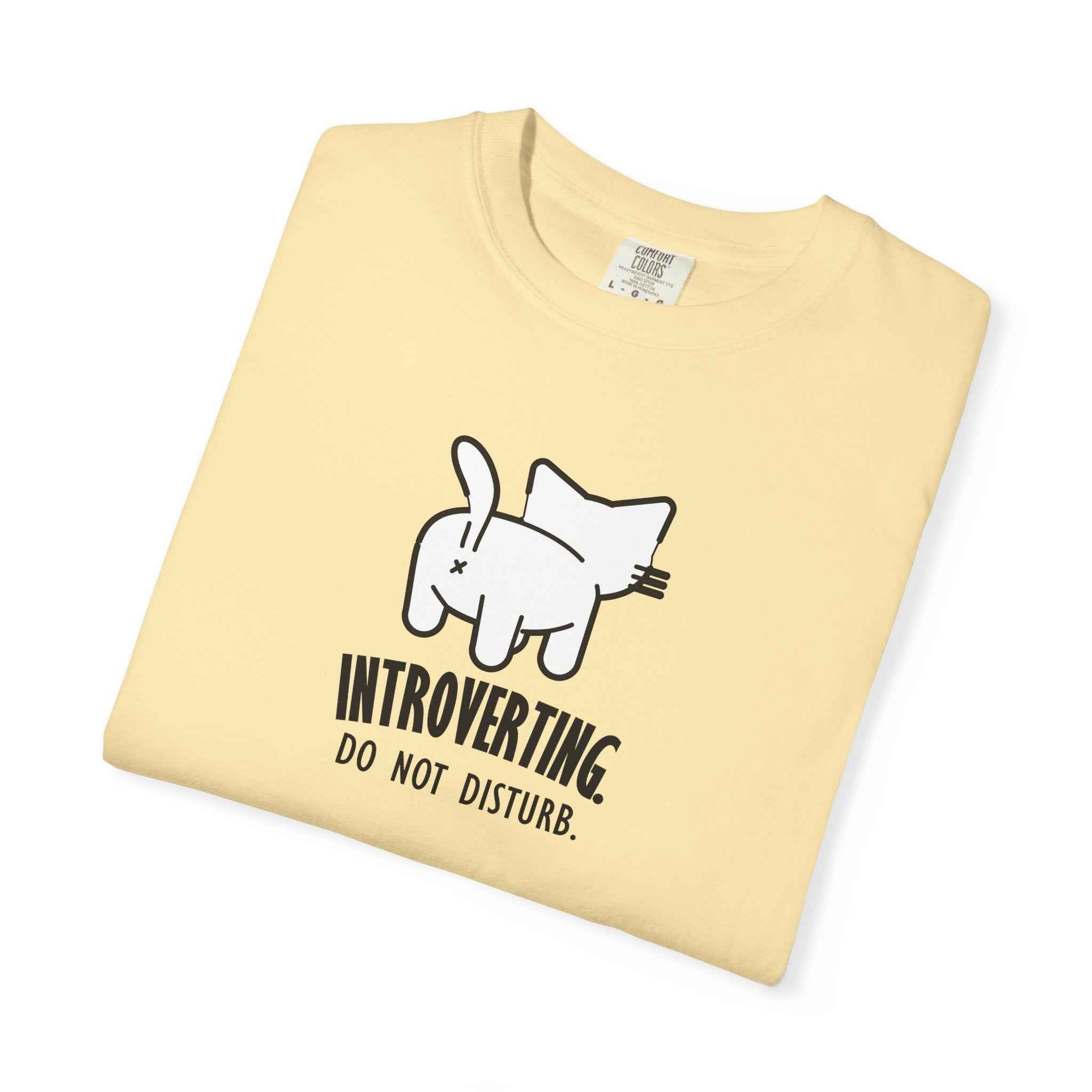 Introverting. Do Not Disturb. Unisex Cat T-Shirt