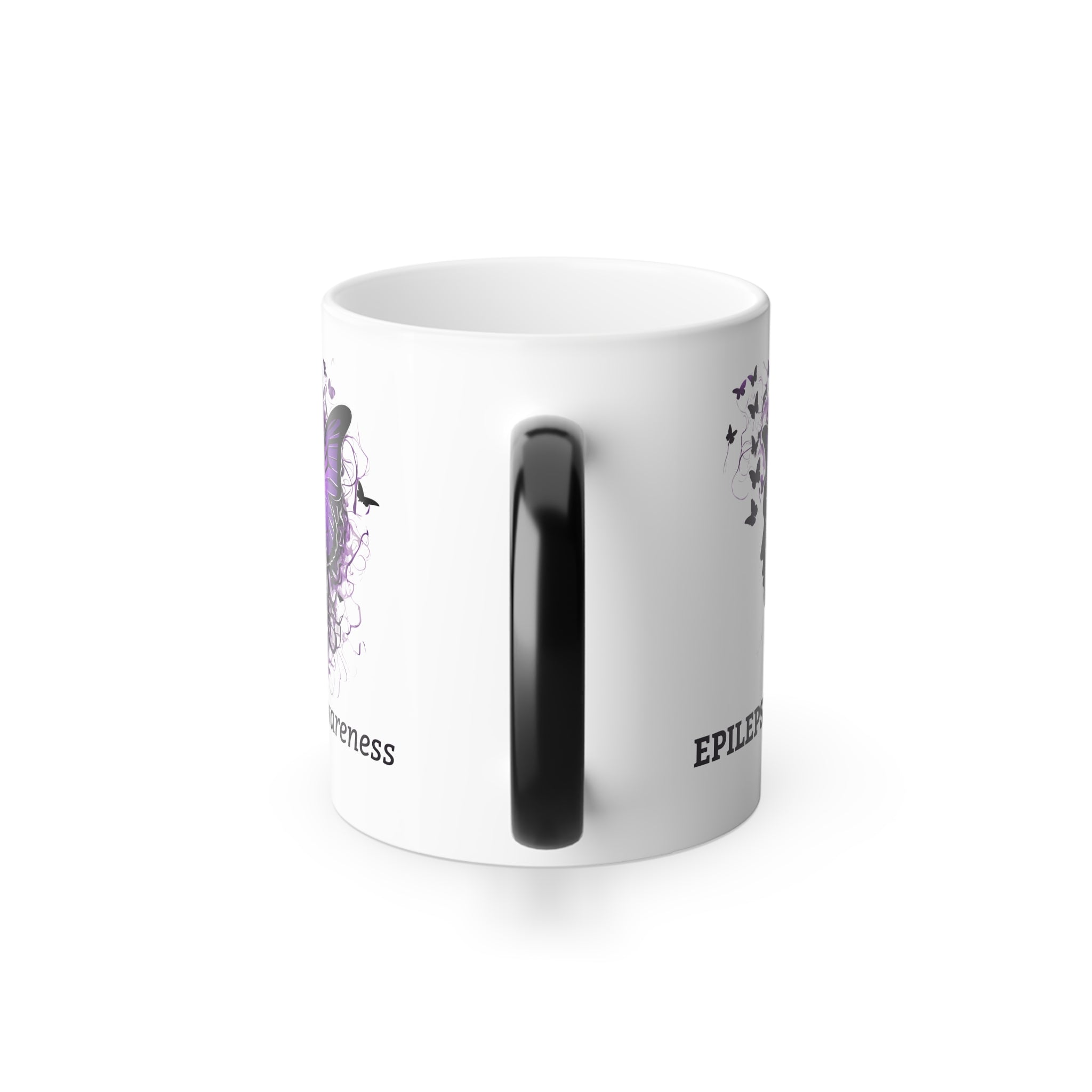 Photo depicting the ​Epilepsy Awareness Color Morphing Mug, 11oz from EpiAl's Shop.