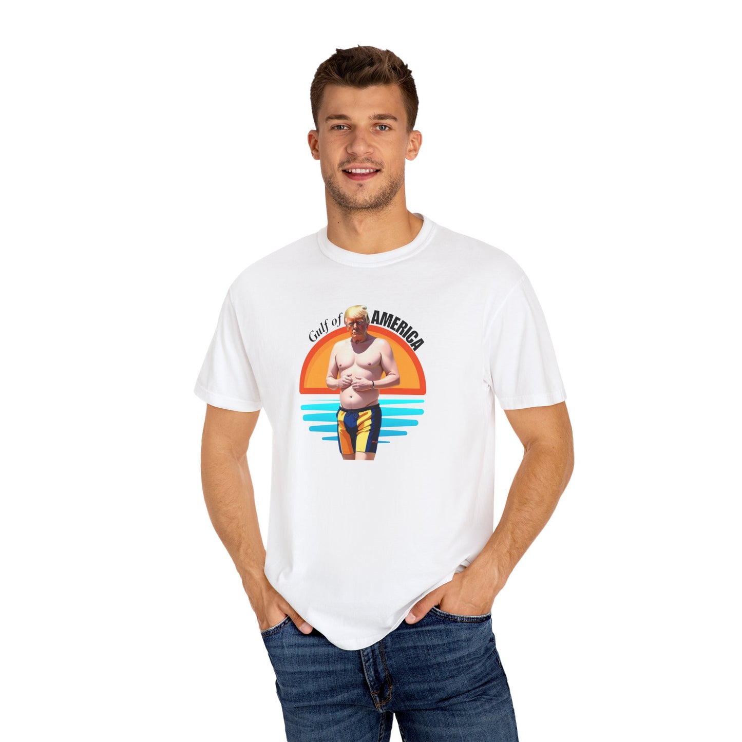 Gulf of America Graphic T-Shirt for Beach Lovers