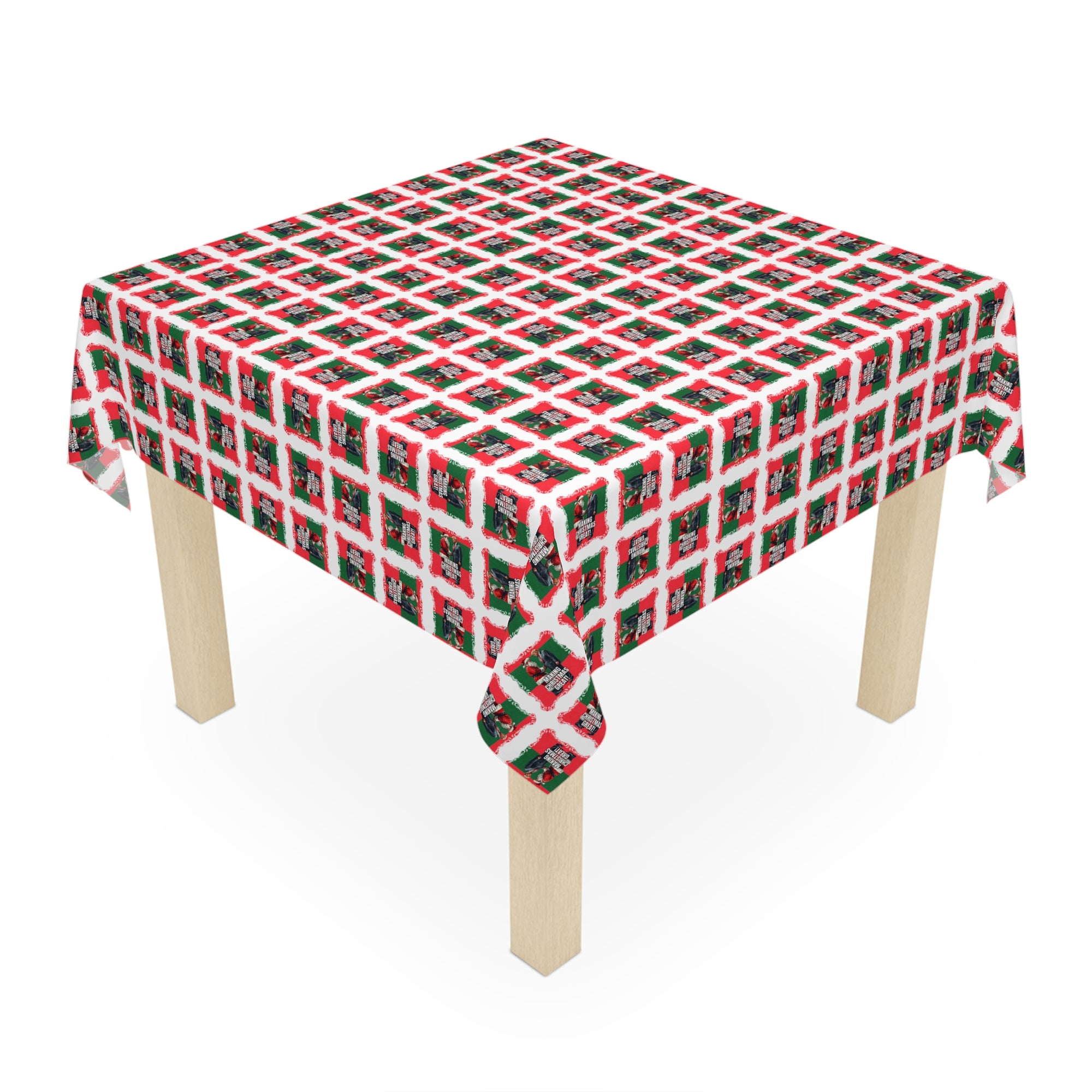 Festive Santa Trump Tablecloth for Holiday Gatherings, Christmas Table Decor