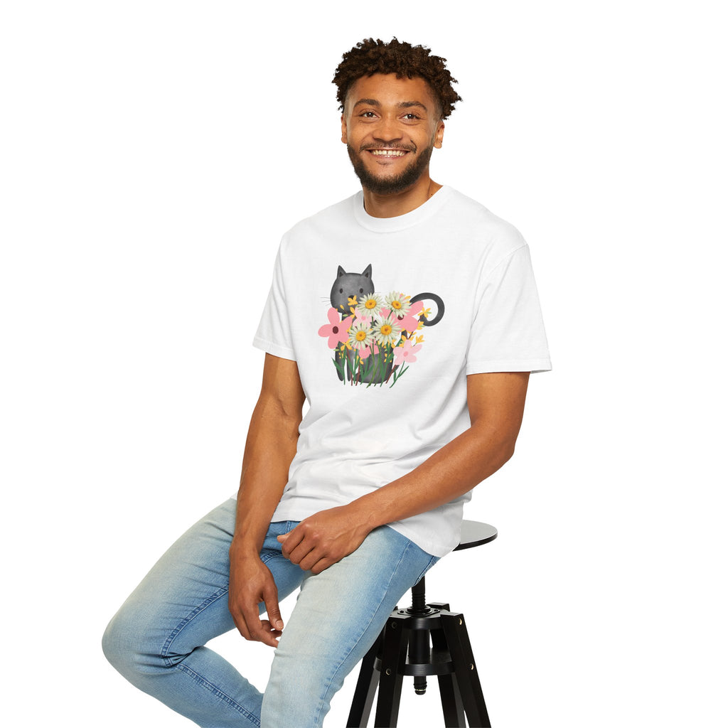 Women’s Floral Cat T-Shirt