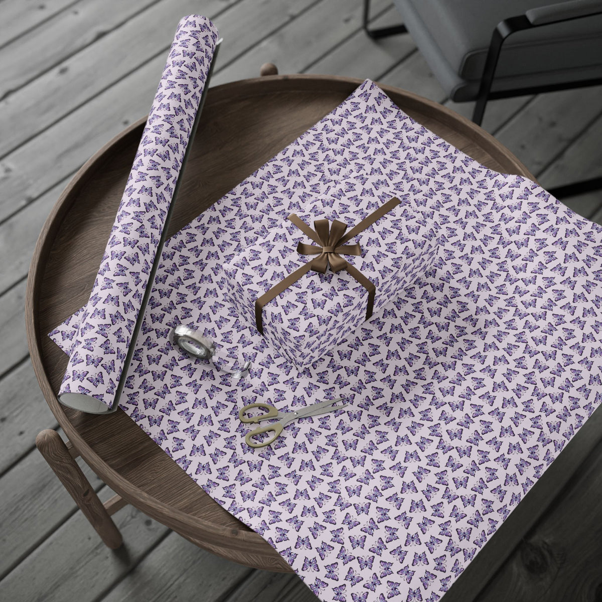 Purple Butterfly Suicide Prevention Awareness Wrapping Paper | Hope & Remembrance Gift Wrap
