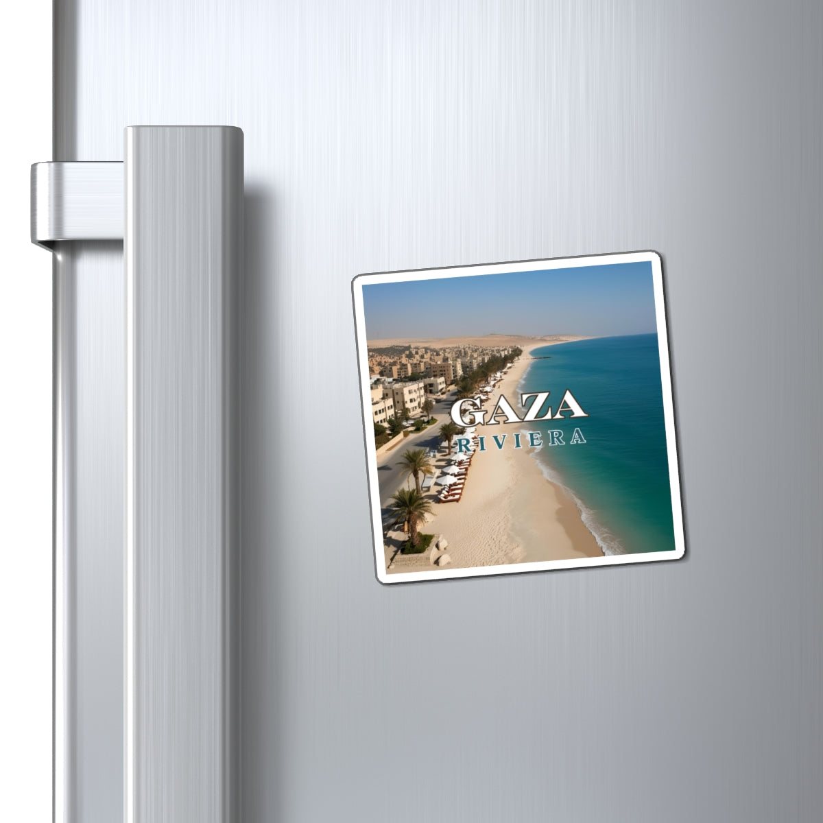 Gaza Riviera Travel Magnet Printify