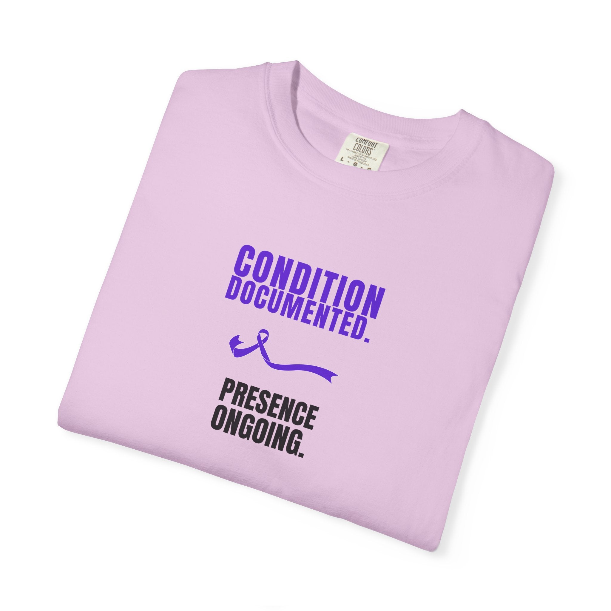 Condition Documented. Presence Ongoing. – Epilepsy Awareness T-Shirt