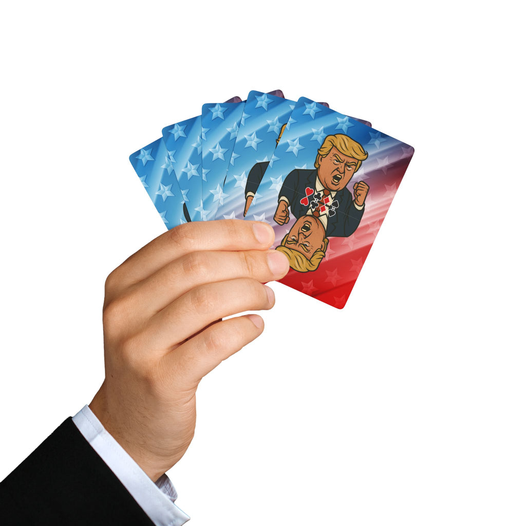 Patriotic Parody Poker Cards – Red, White & Riled Up Edition