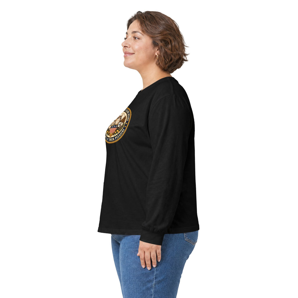 Federal Bureau of Feline Affairs Long Sleeve Shirt | Funny Cat Government Parody Tee