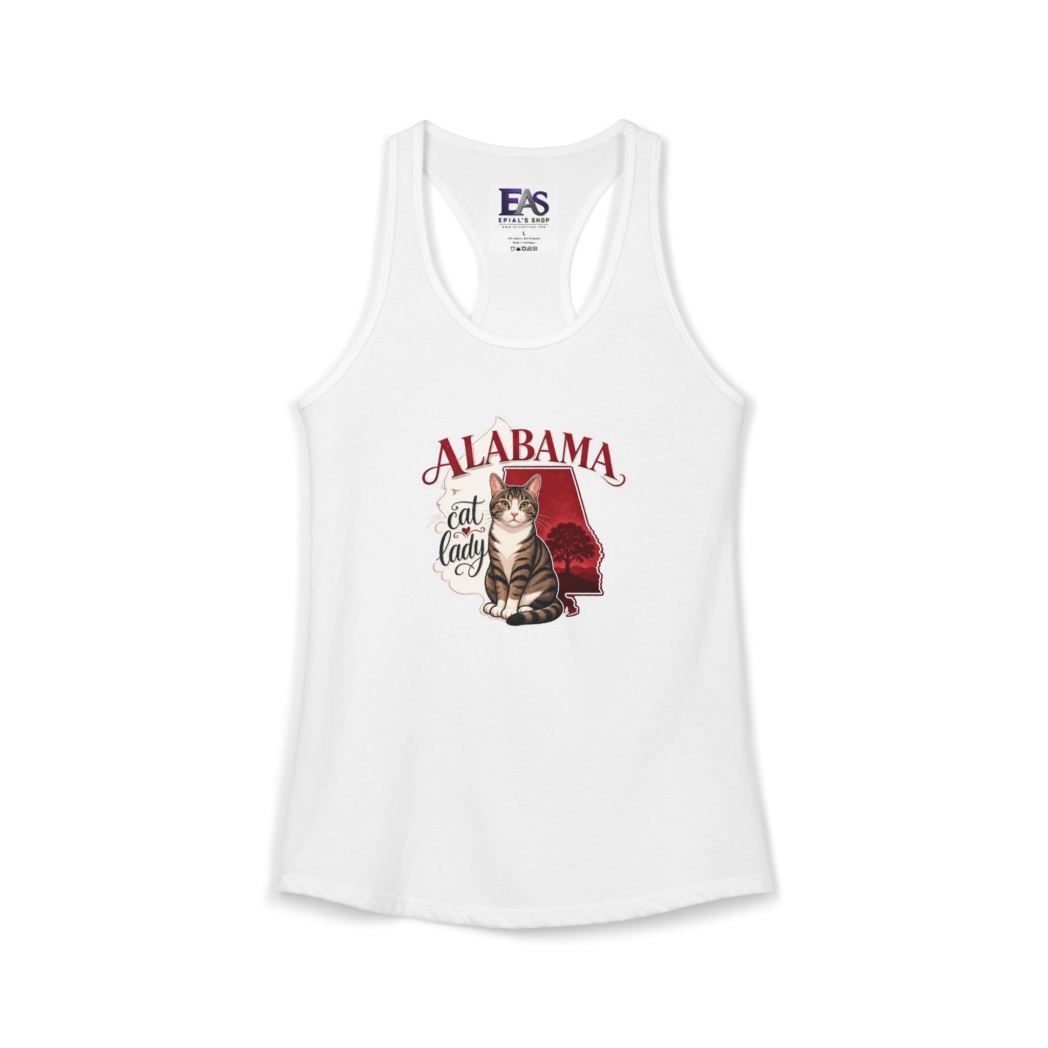 Alabama Cat Lady Women’s Racerback Tank Top