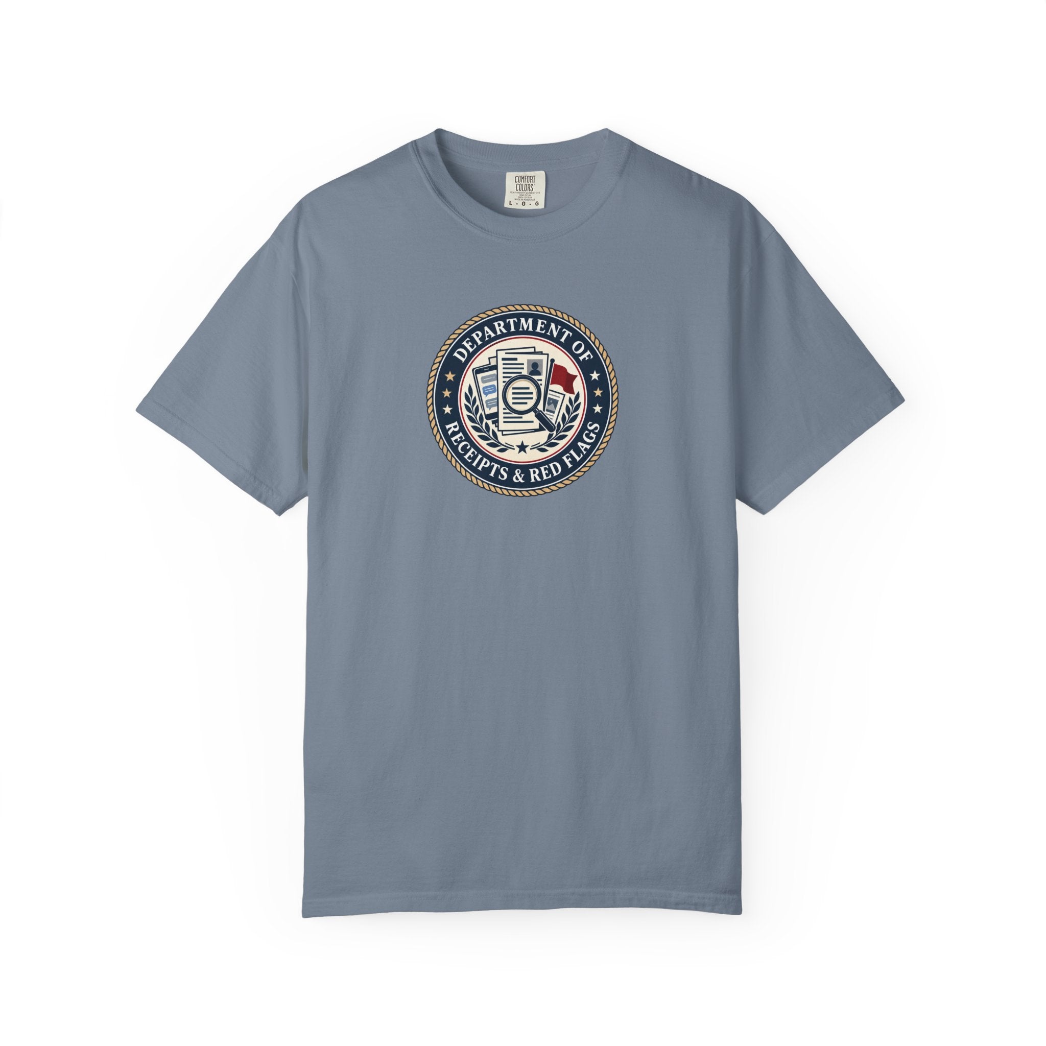 Department of Receipts & Red Flags T-Shirt | True Crime Faux Agency Tee