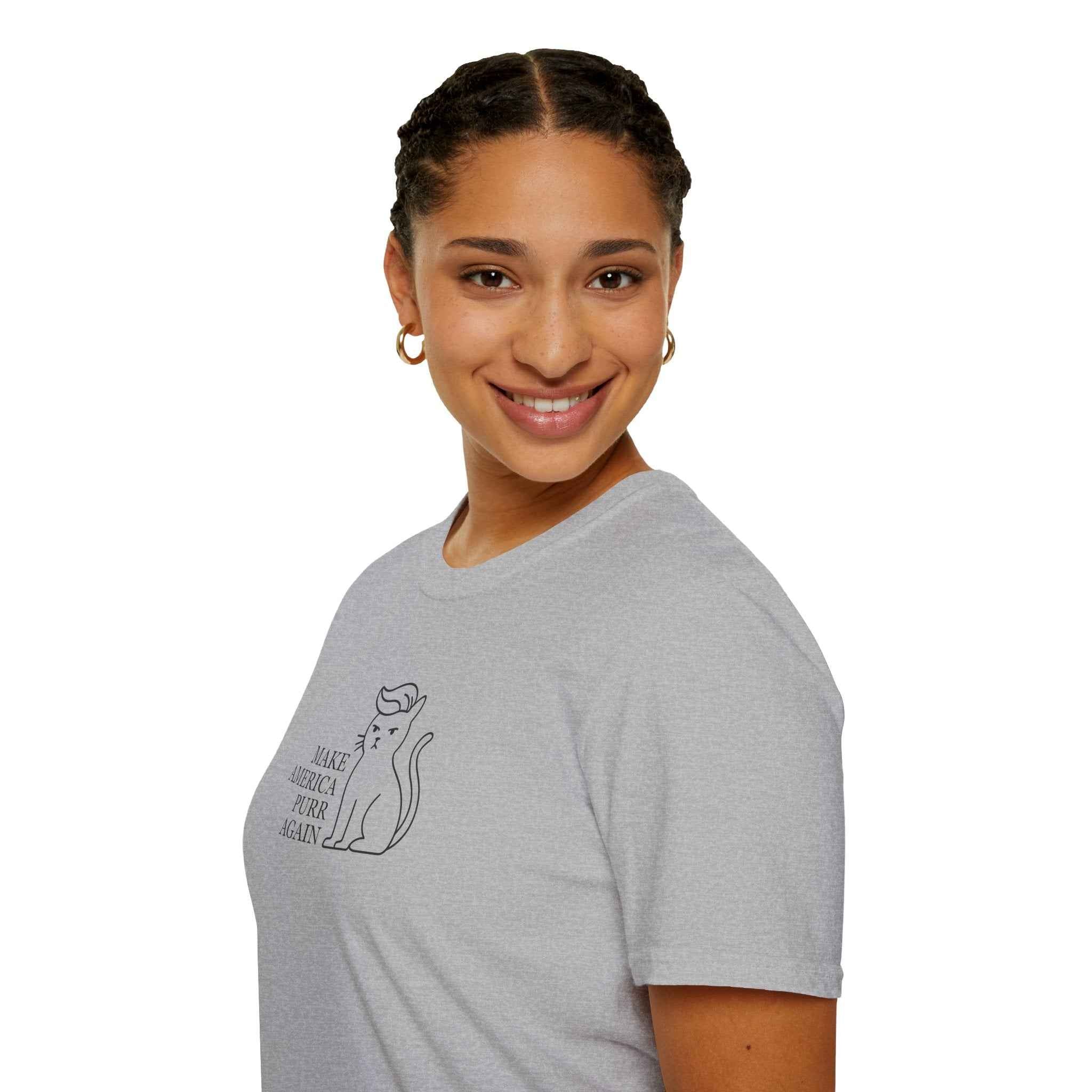 Make America Purr Again T-Shirt – Funny Cat Parody Tee