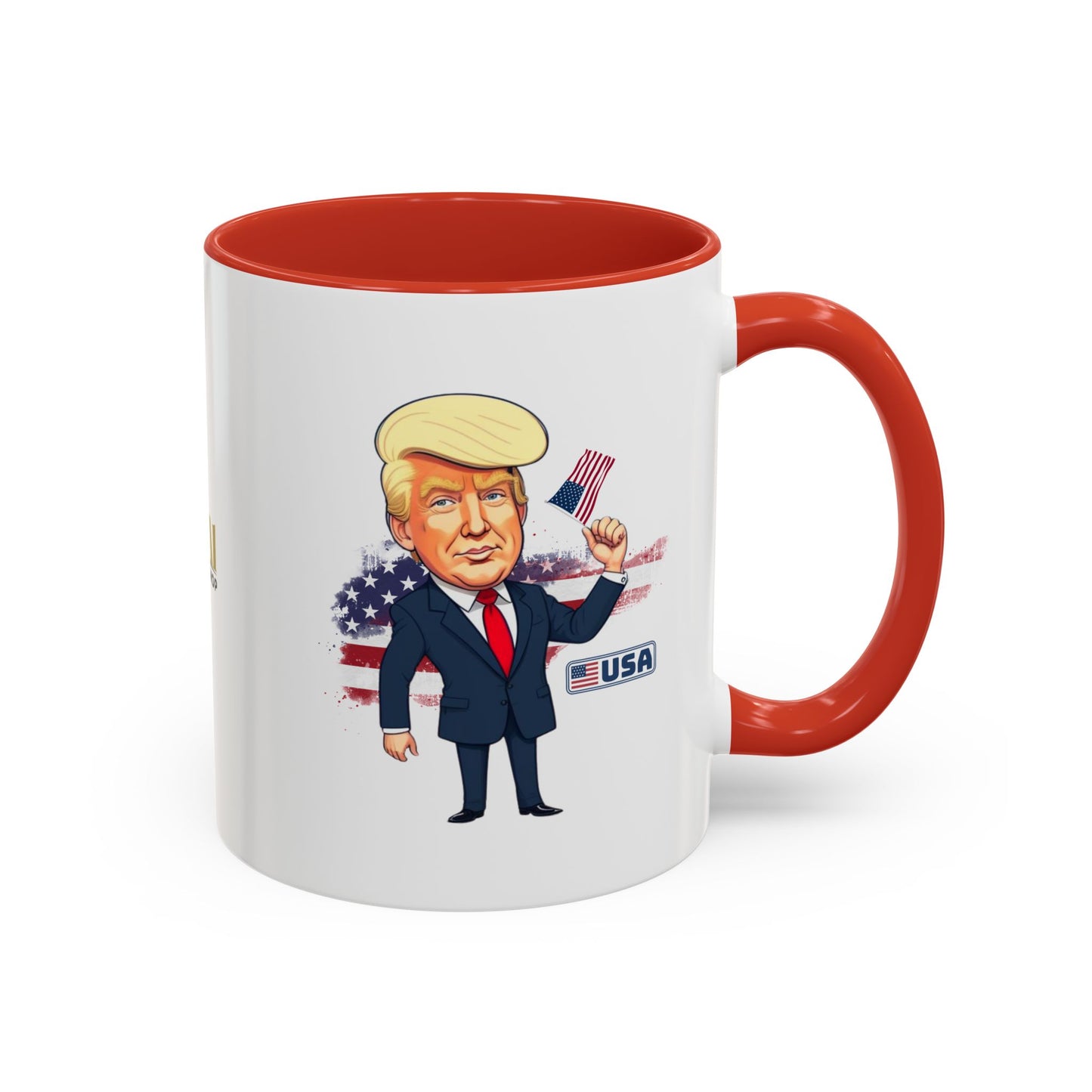 Flag Waving Trump USA Coffee Mug
