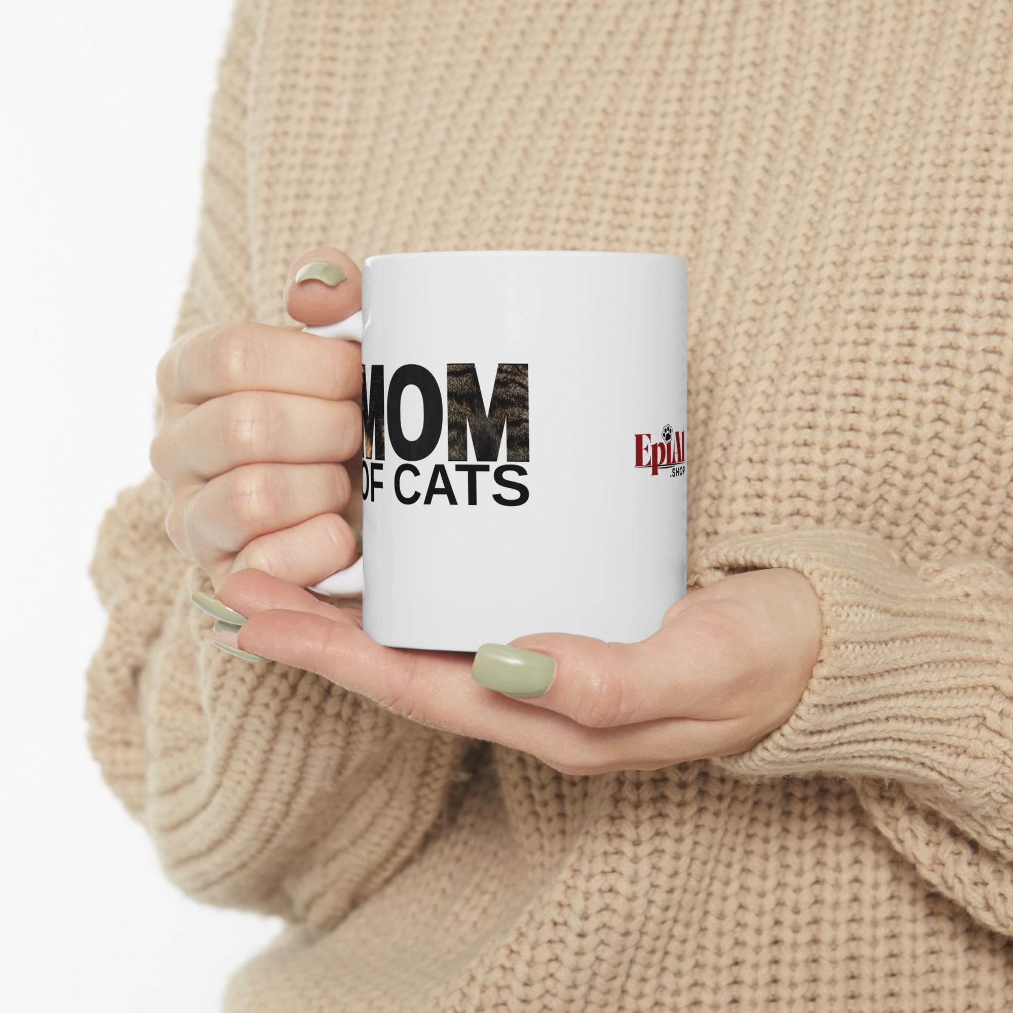 Mom of Cats Ceramic Mug - Perfect Gift for Cat Lovers