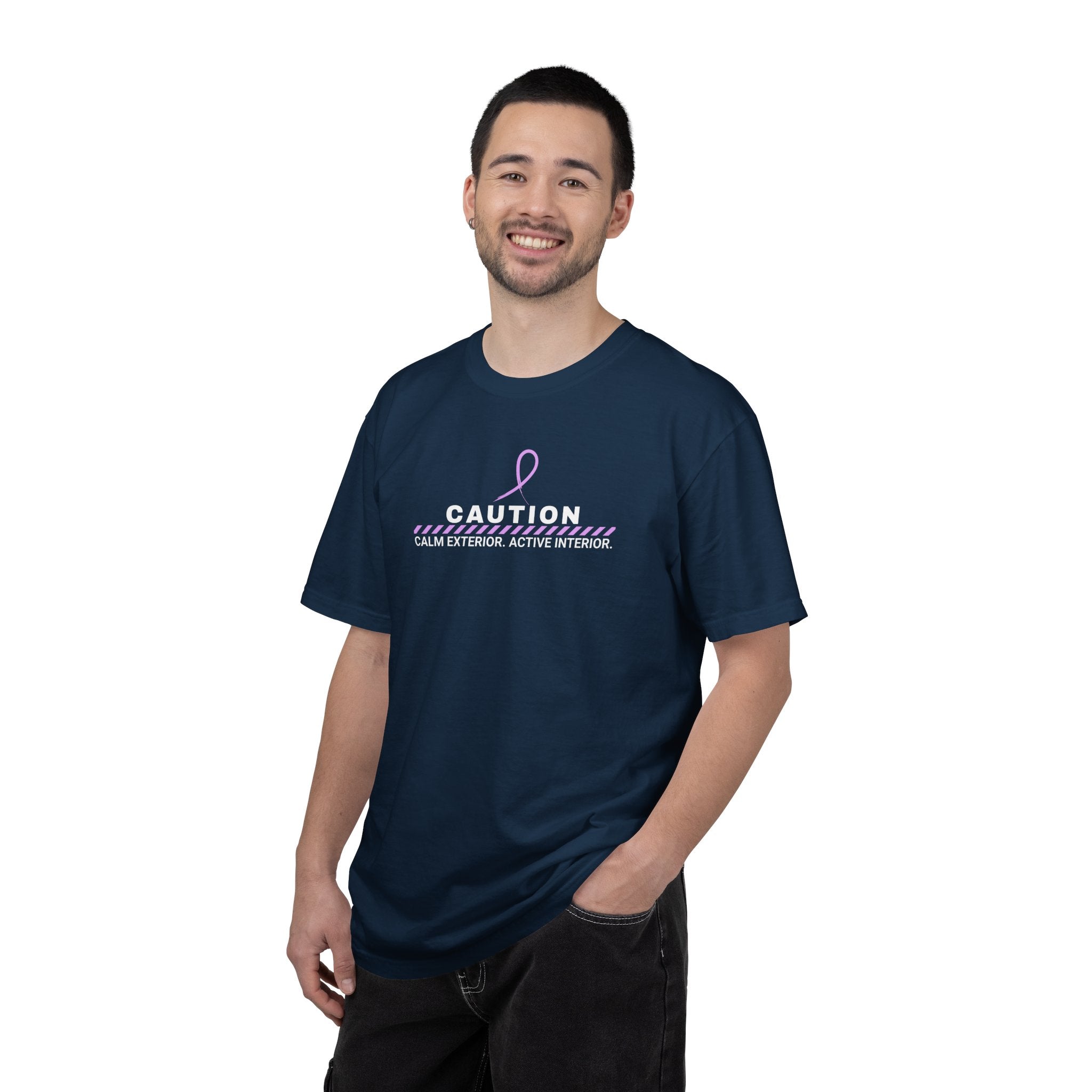 Caution: Calm Exterior. Active Interior. – Epilepsy Awareness T-Shirt