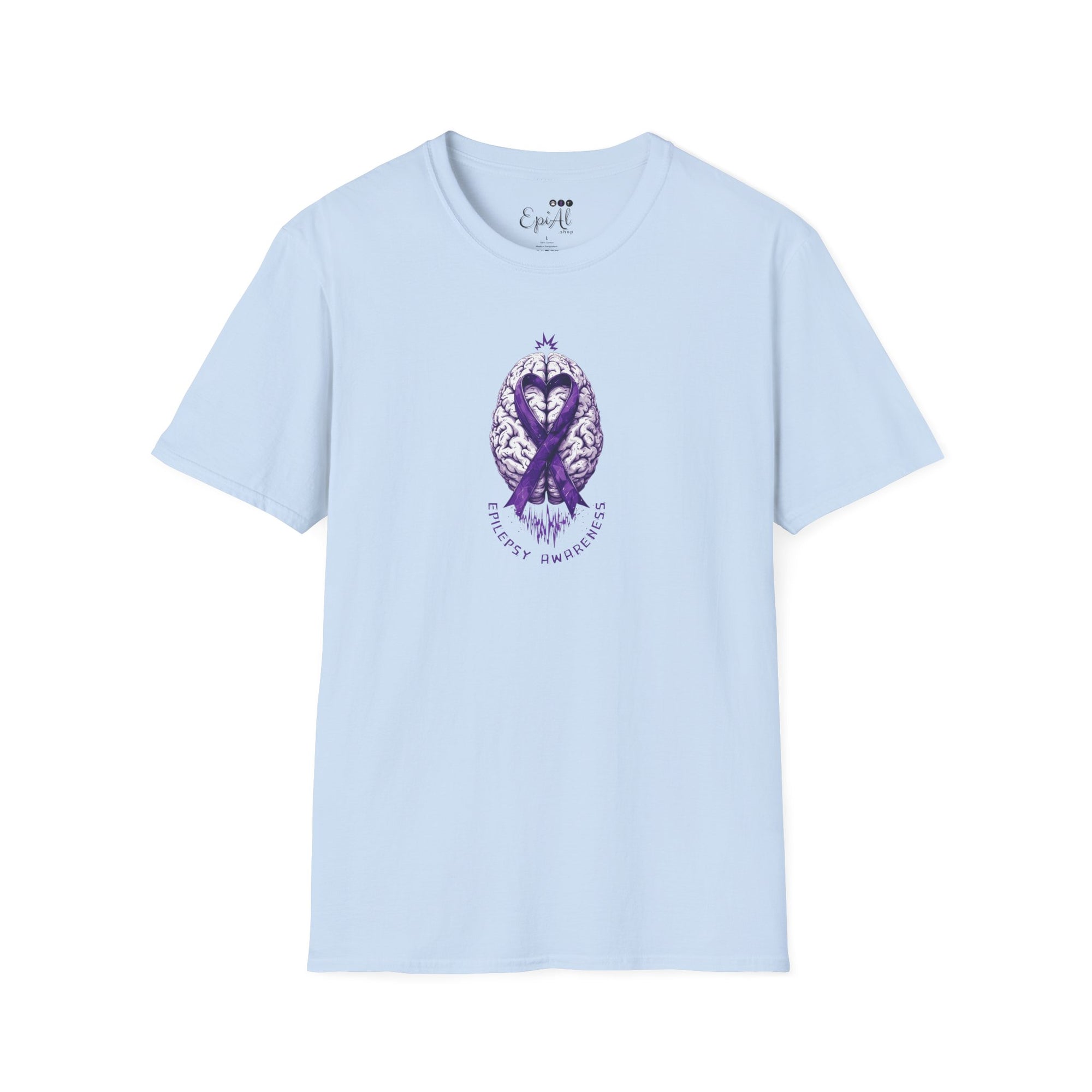 Purple Ribbon Brain Graphic Unisex T-Shirt