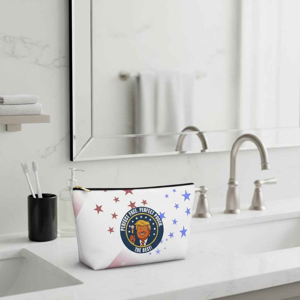 Mock Presidential Seal Makeup Pouch – “Perfect Face. Perfect Pouch.”