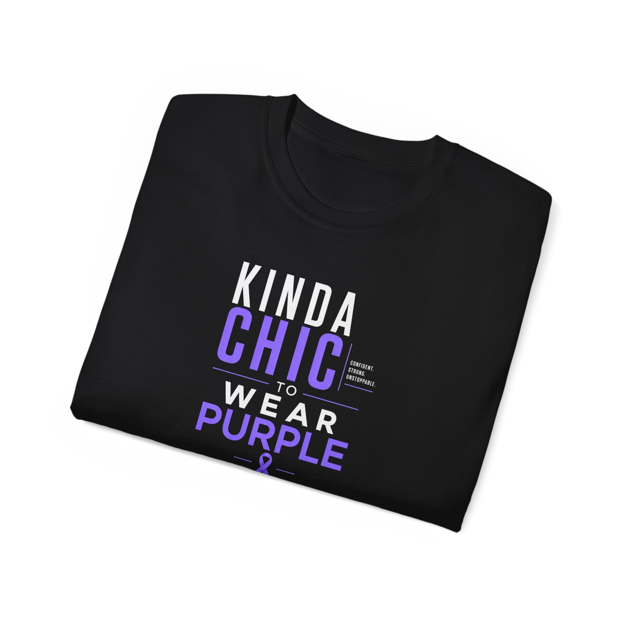 Kinda Chic to Wear Purple Epilepsy Awareness T-Shirt