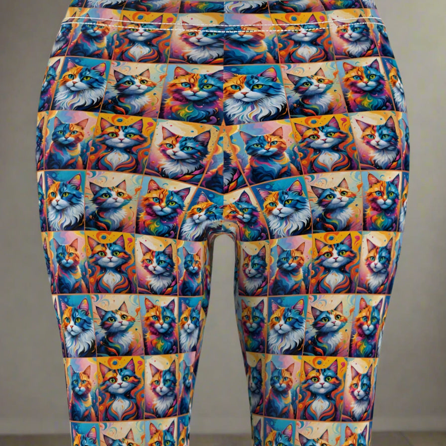 Colorful Kitties Women's Casual Leggings