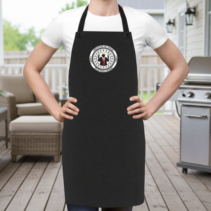 Certified Six Seven Apron – Political Parody Kitchen & Grill Apron