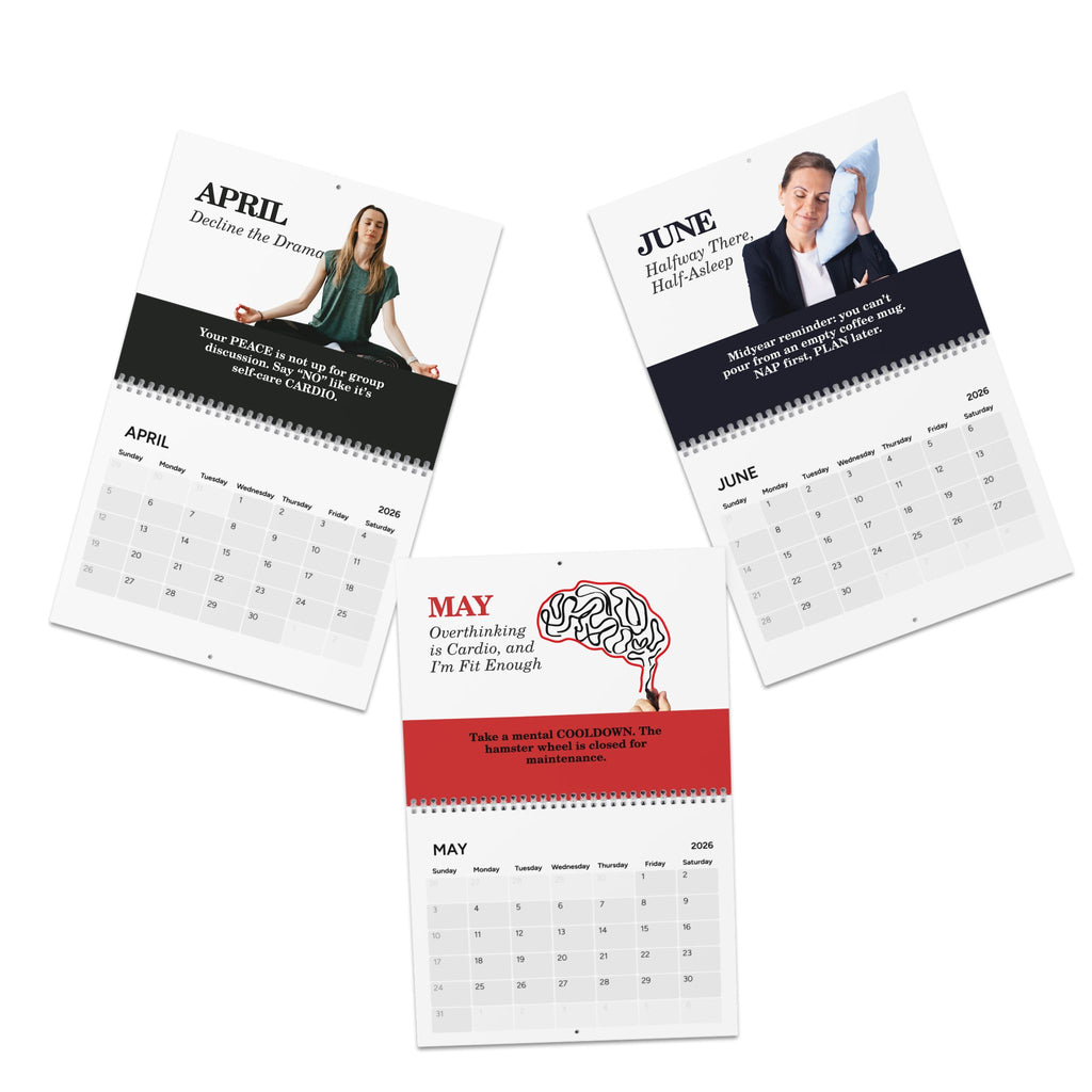 2026 Mind Unplugged Desk Calendar — A Year of Rest & Reset (Inspirational Monthly Calendar)