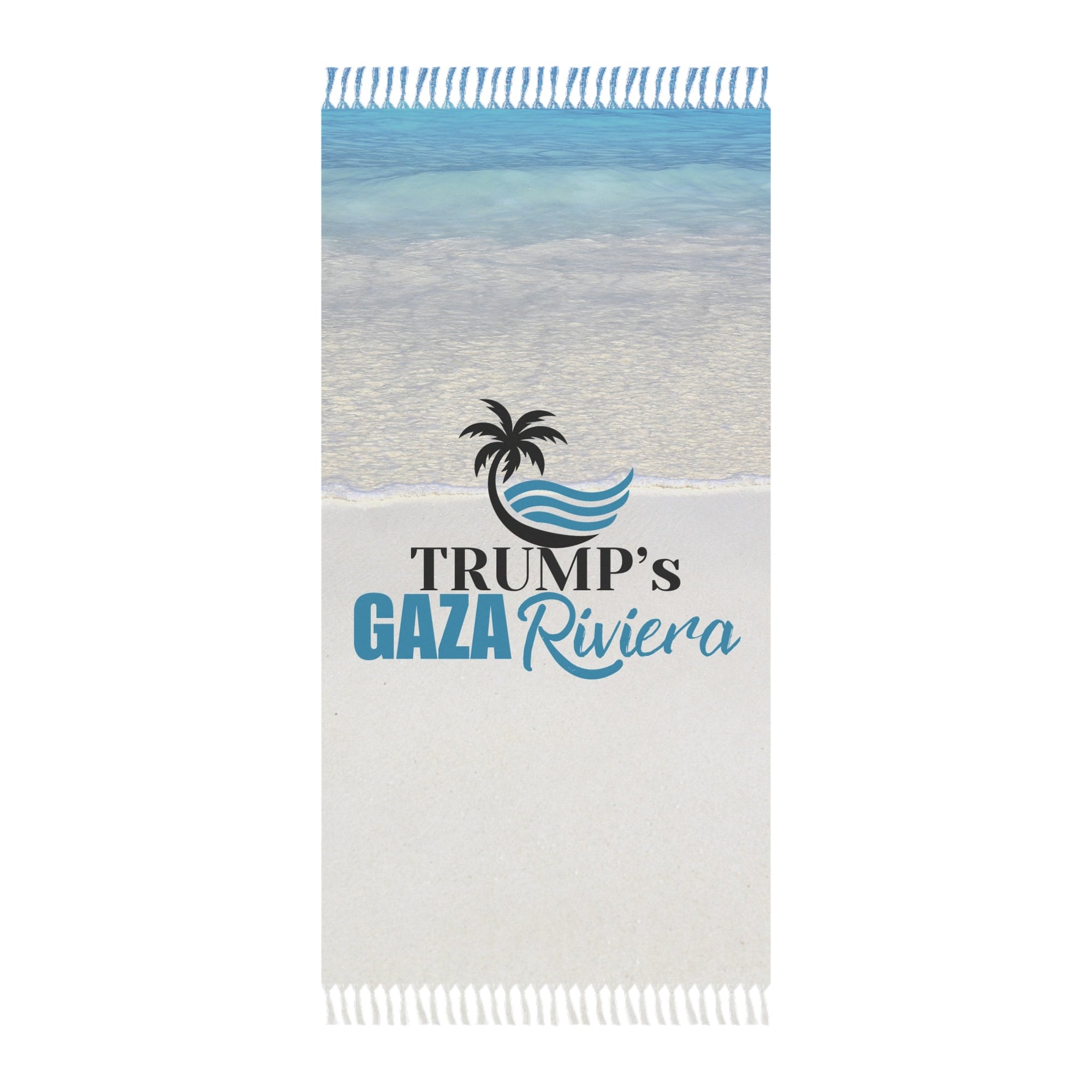 Boho Beach Towel - Trump's Gaza Riviera Design Printify