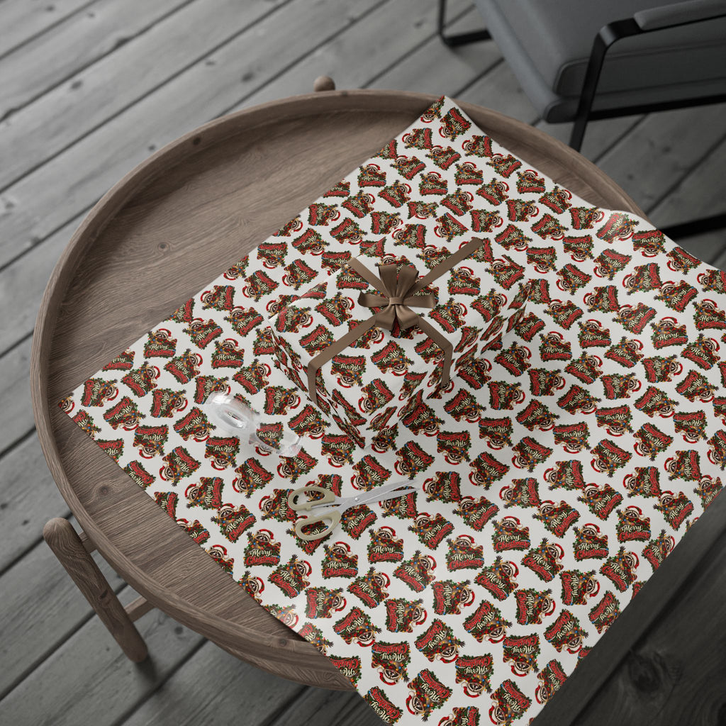 Jimothy the Raccoon Merry Christmas Wrapping Paper | Funny Holiday Gift Wrap