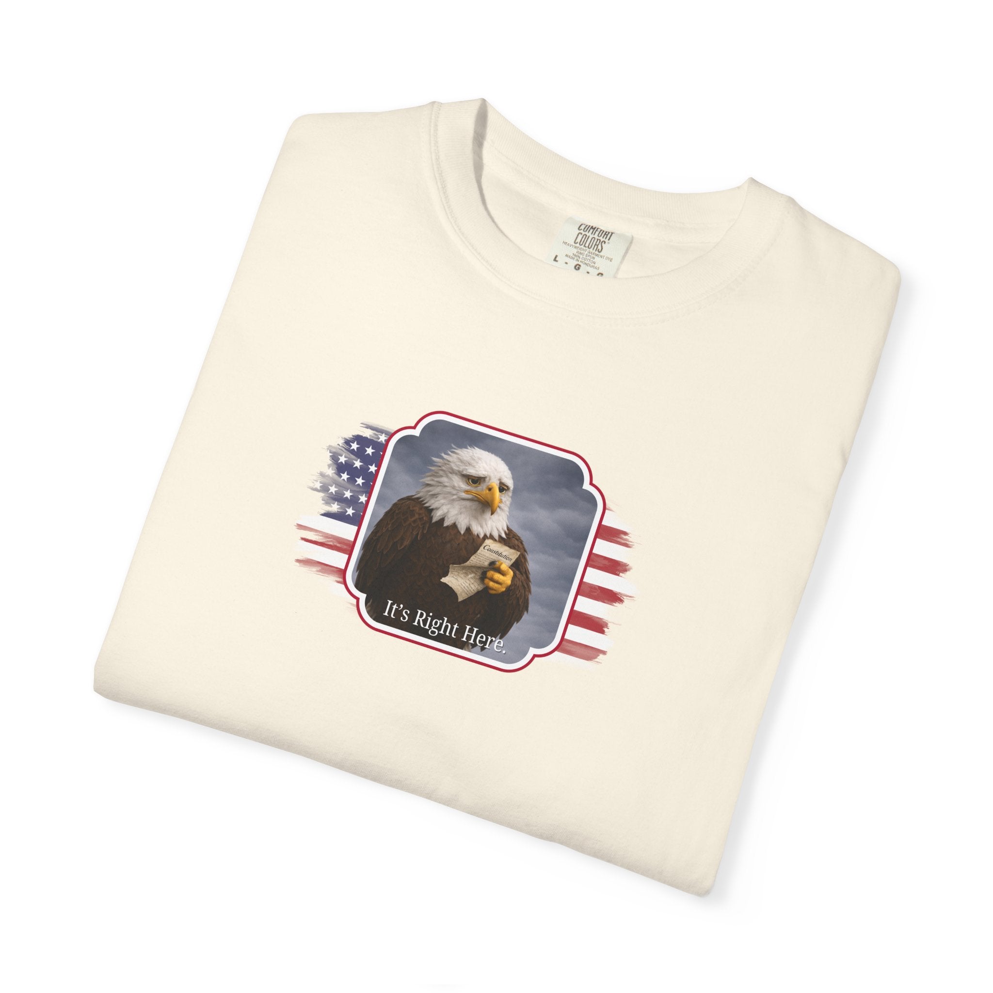 “It’s Right Here” Political Parody T-Shirt