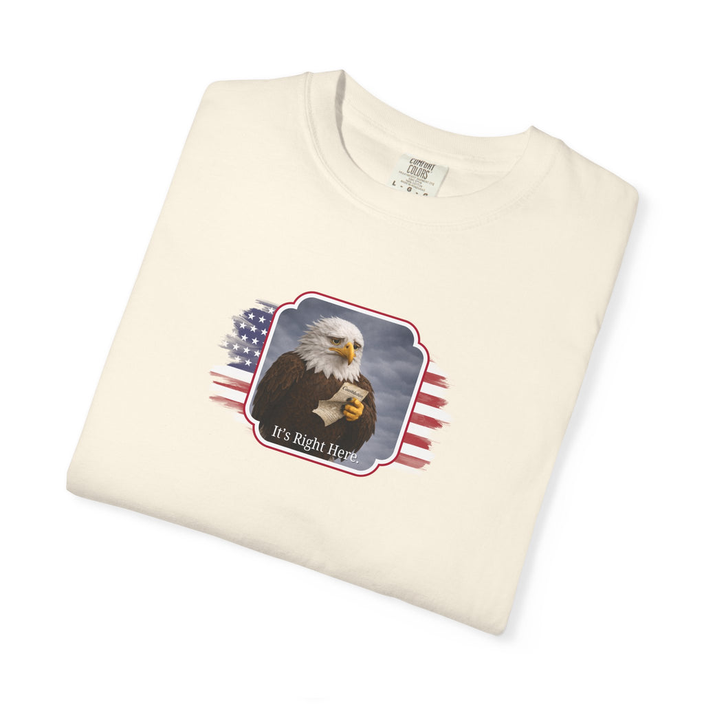 “It’s Right Here” Political Parody T-Shirt